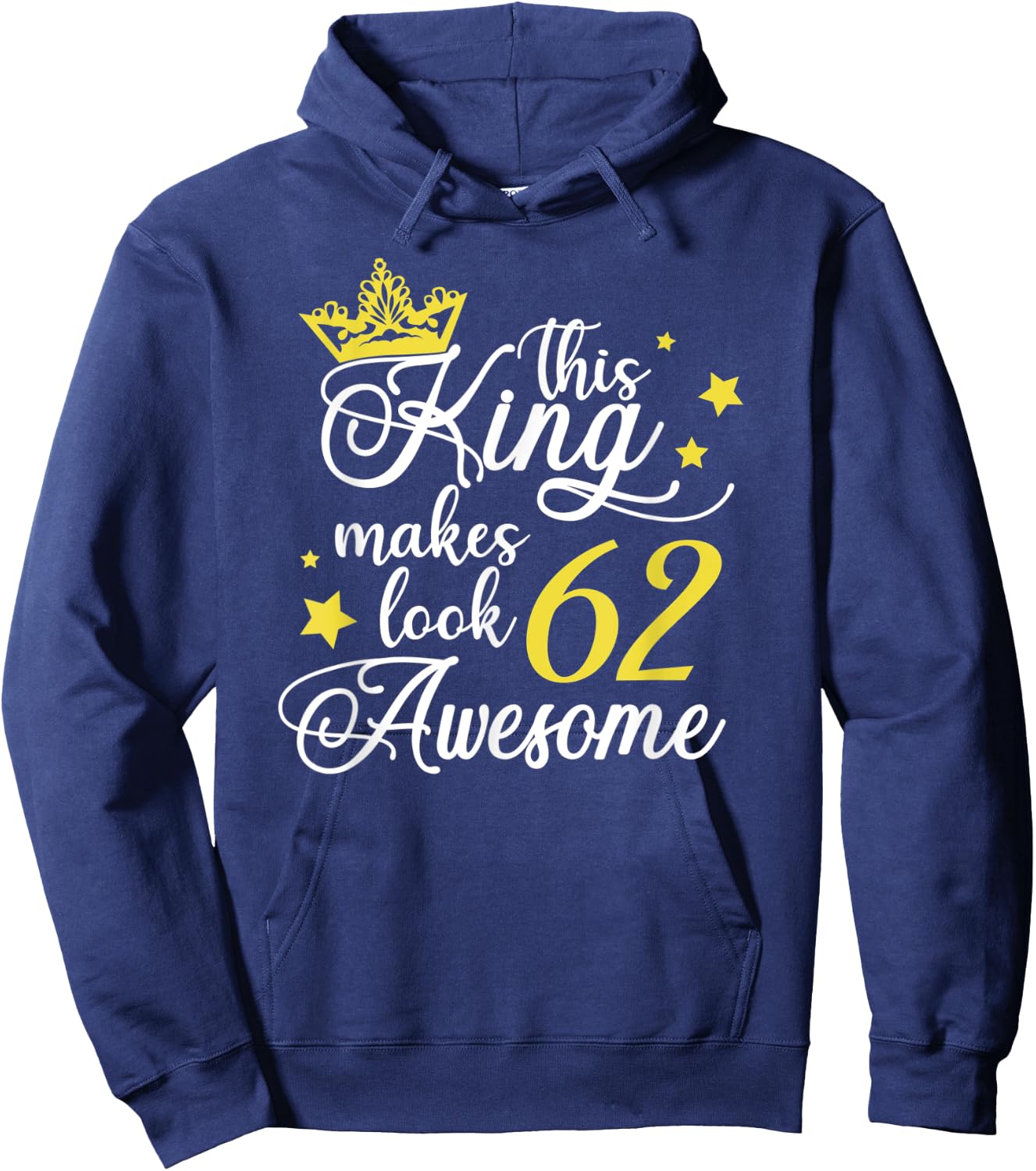 62nd Birthday Gifts 62 Birthday Party Ideas Funny Hoodie - Hoodie | Navy