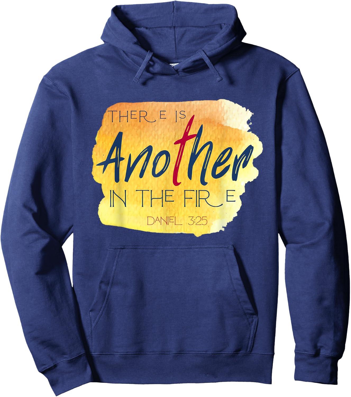 There is Another in the Fire Religious Scripture Hoodie - Hoodie | Navy