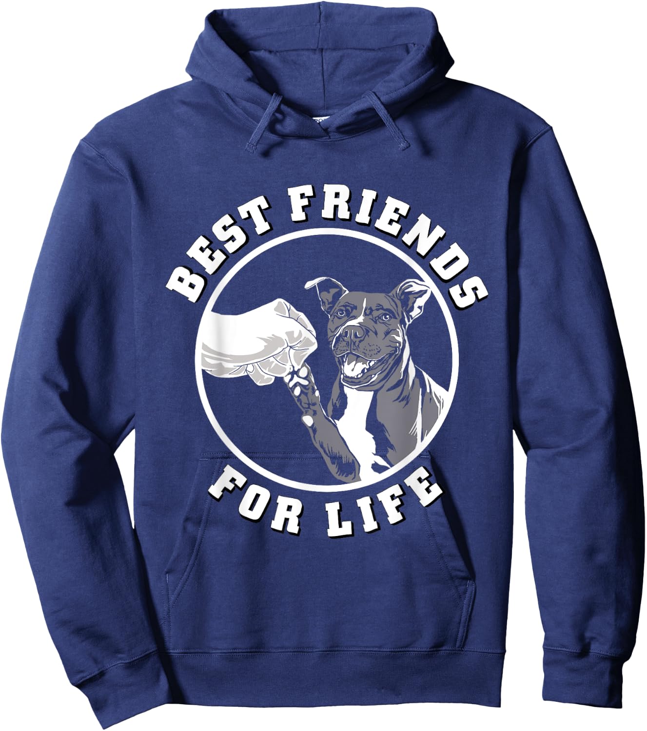 Pitbull Shirt Best Friends For Life Pet Dog Pit Bull Lover Hoodie - Hoodie | Navy