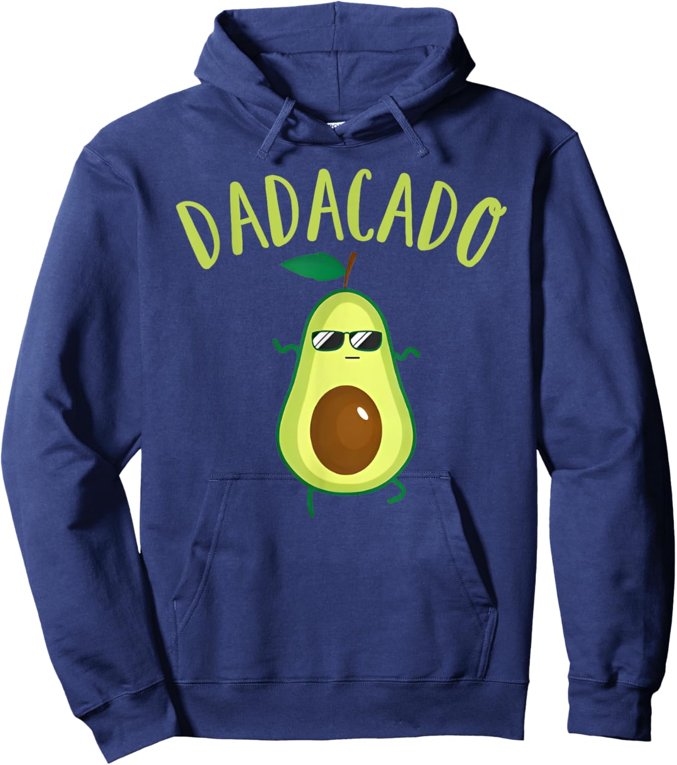 Dadacado Cute Daddy Avocado Pregnant Dad Father Day Gifts Hoodie - Hoodie | Navy