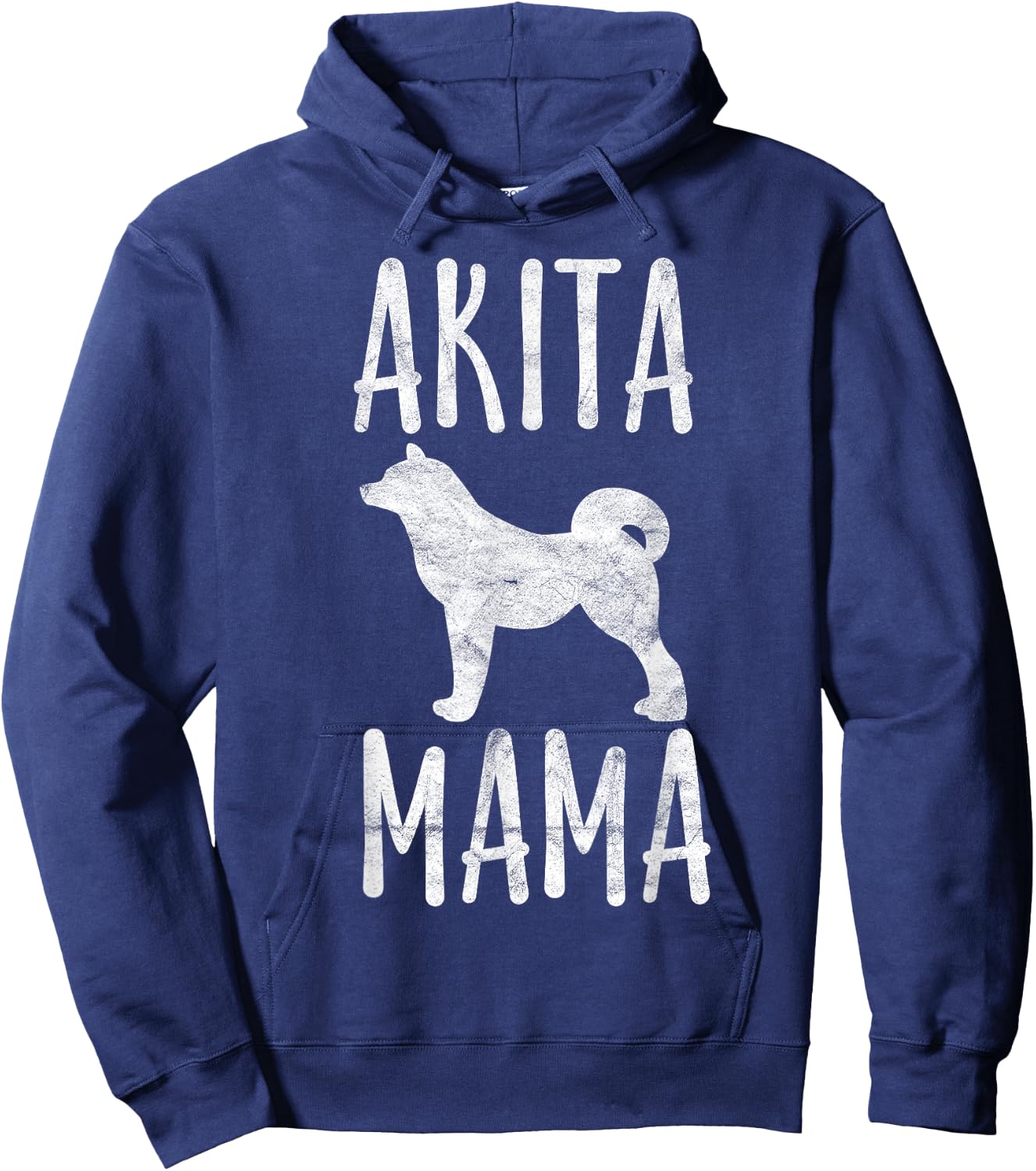Vintage Akita Mama Gift Akita Mom Pet Dog Owner Mother Hoodie - Hoodie | Navy