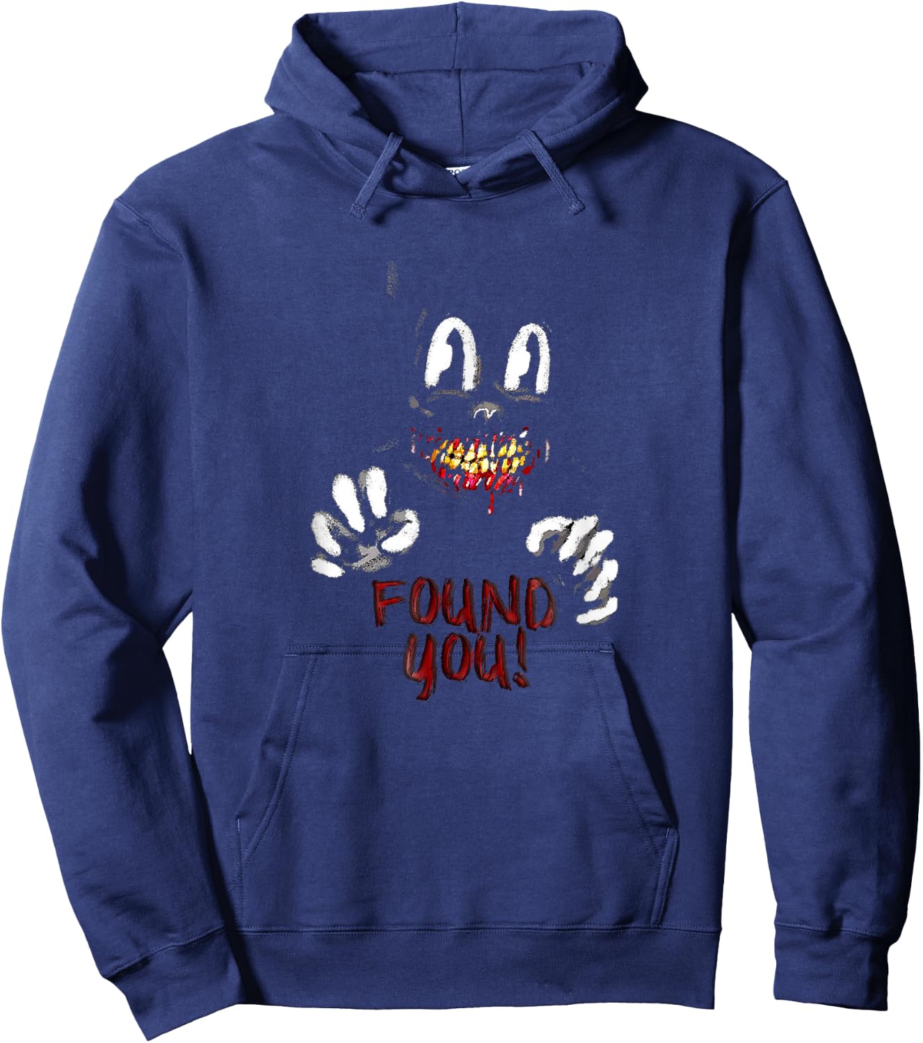 Cartoon cat Creepy Horror trick or treat Hoodie - Hoodie | Navy