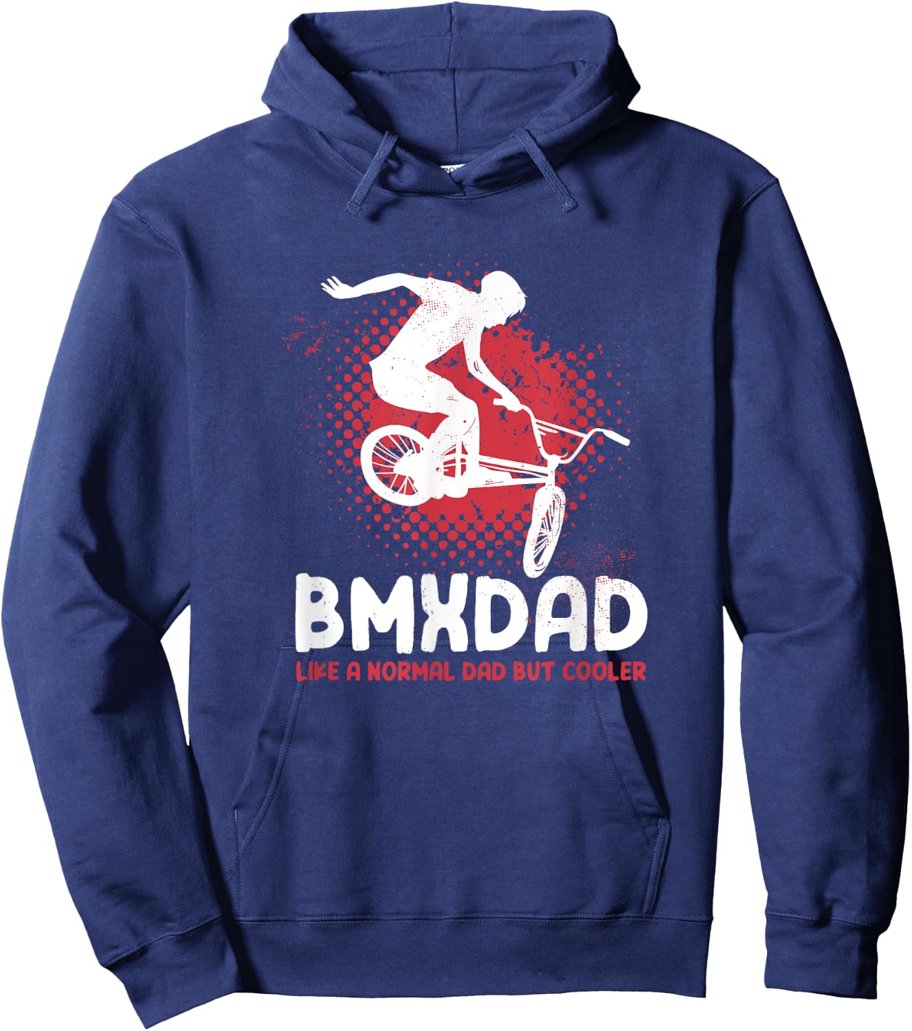 Like A Normal Dad But Cooler Bmx Cycling Biker Men Hoodie - Hoodie | Navy