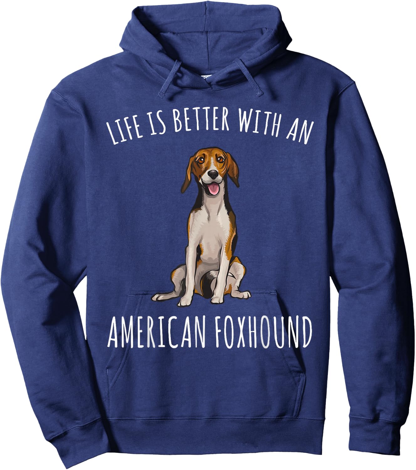 Life Is Better With A American Foxhound Dog Lover Women Hoodie - Hoodie | Navy