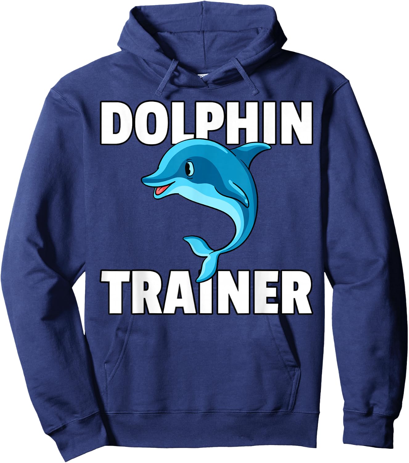 Dolphin Trainer Gift Dolphin Girls Hoodie - Hoodie | Navy