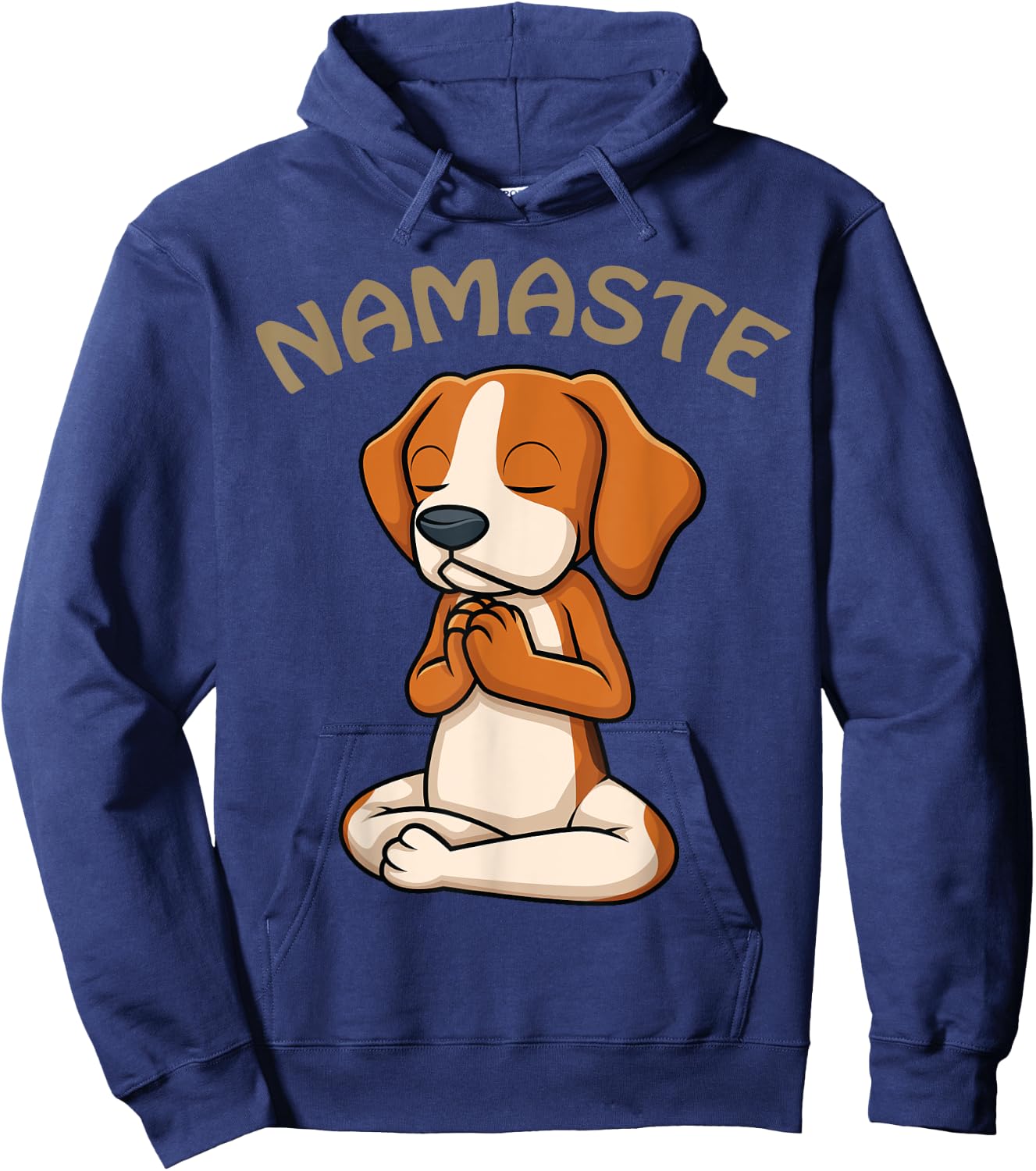 Dog Yoga Shirt Funny Puppy Lovers Yoga Gift Namaste Dogs Hoodie - Hoodie | Navy