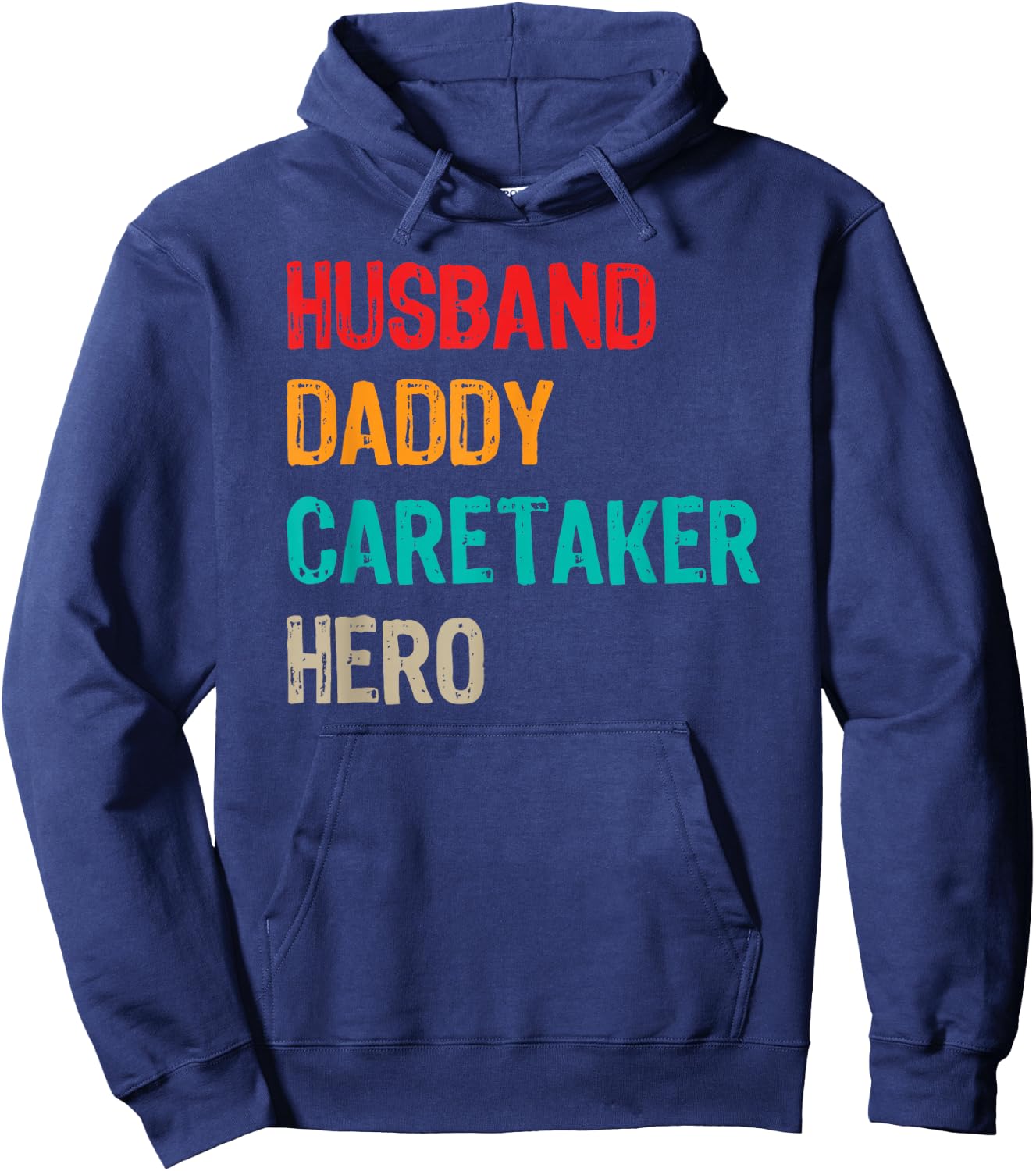 Husband Daddy Caretaker Caregiver Caregiving Nursing Nurse Hoodie - Hoodie | Navy