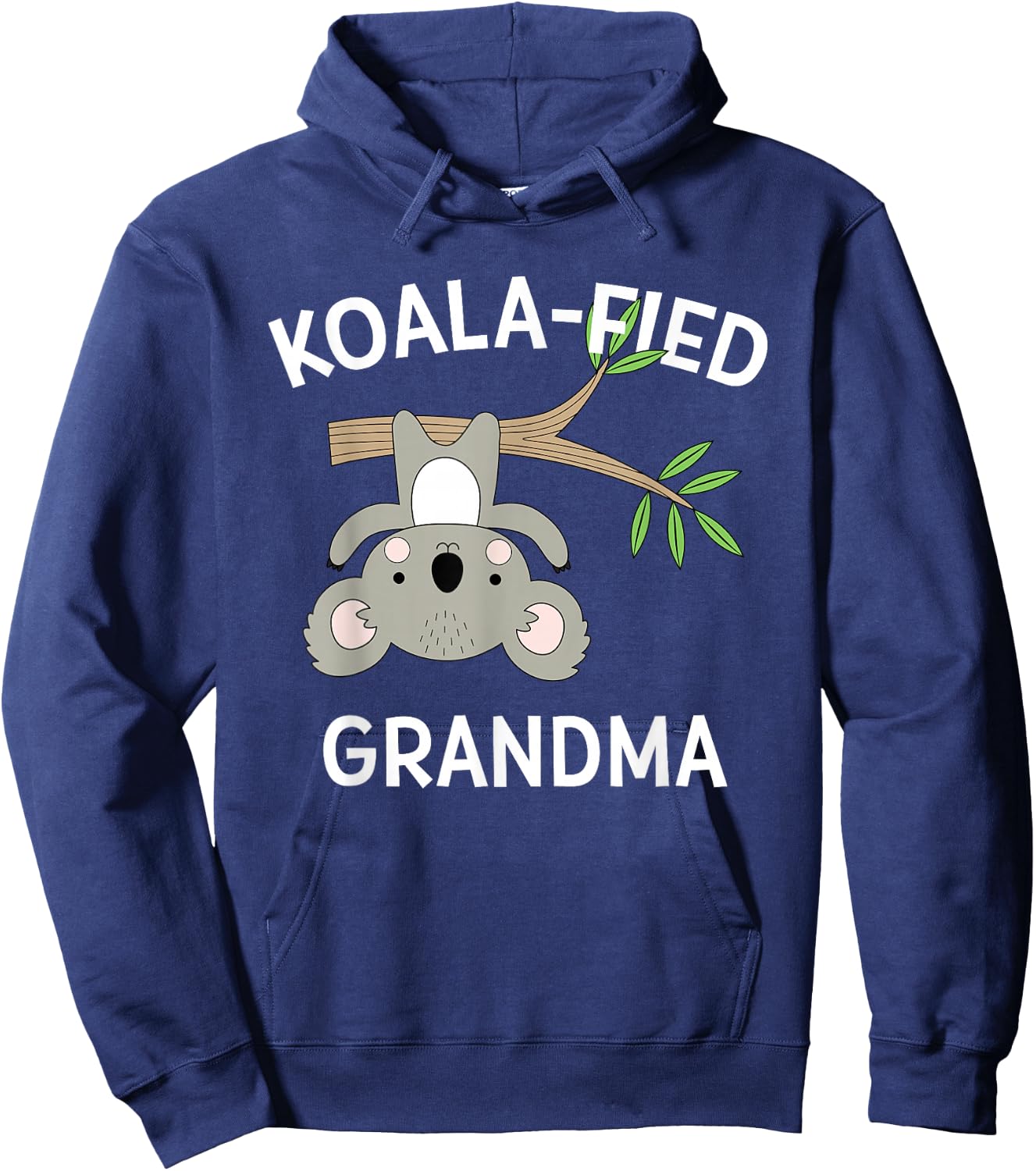 Cute Grandma Gift Koala Pun Funny Sweet Announcement Present Hoodie - Hoodie | Navy
