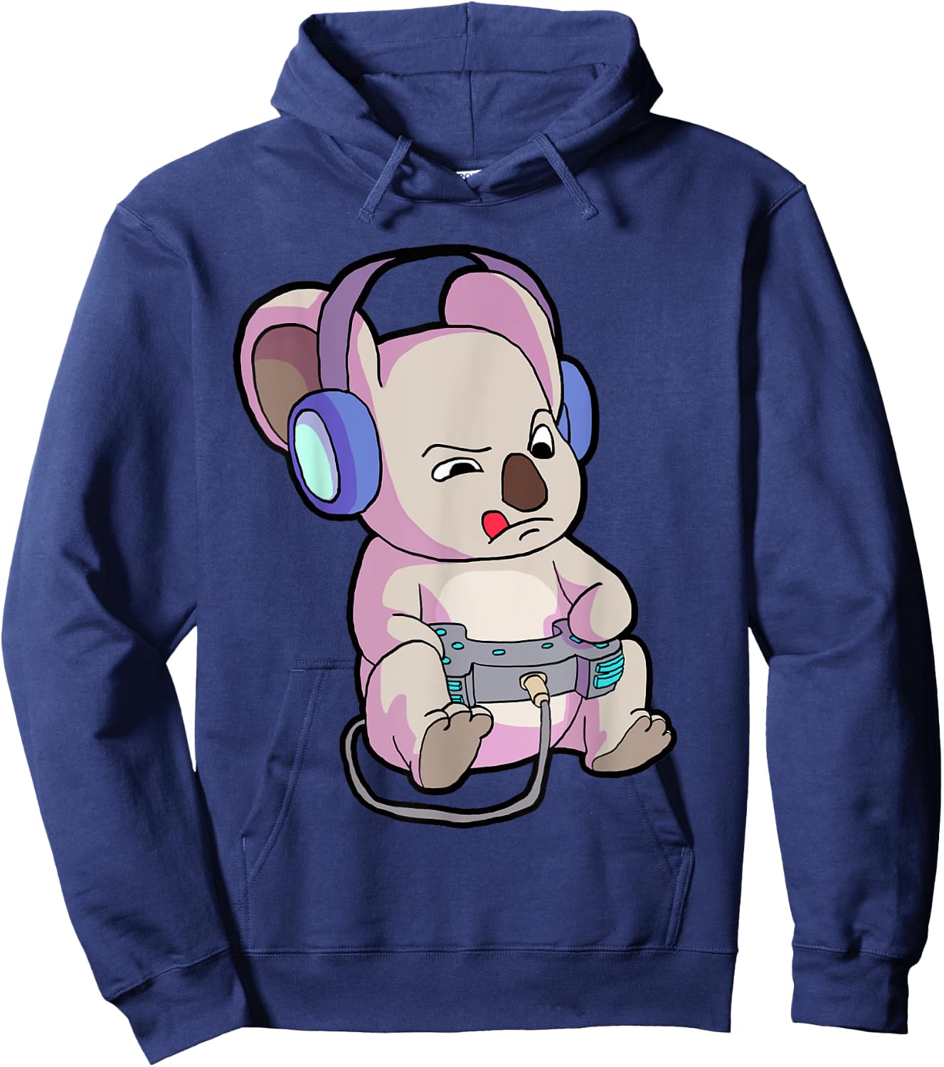 Gamer Shirt for Boys Gaming Gift Teen Girl Funny Koala Shirt Hoodie - Hoodie | Navy
