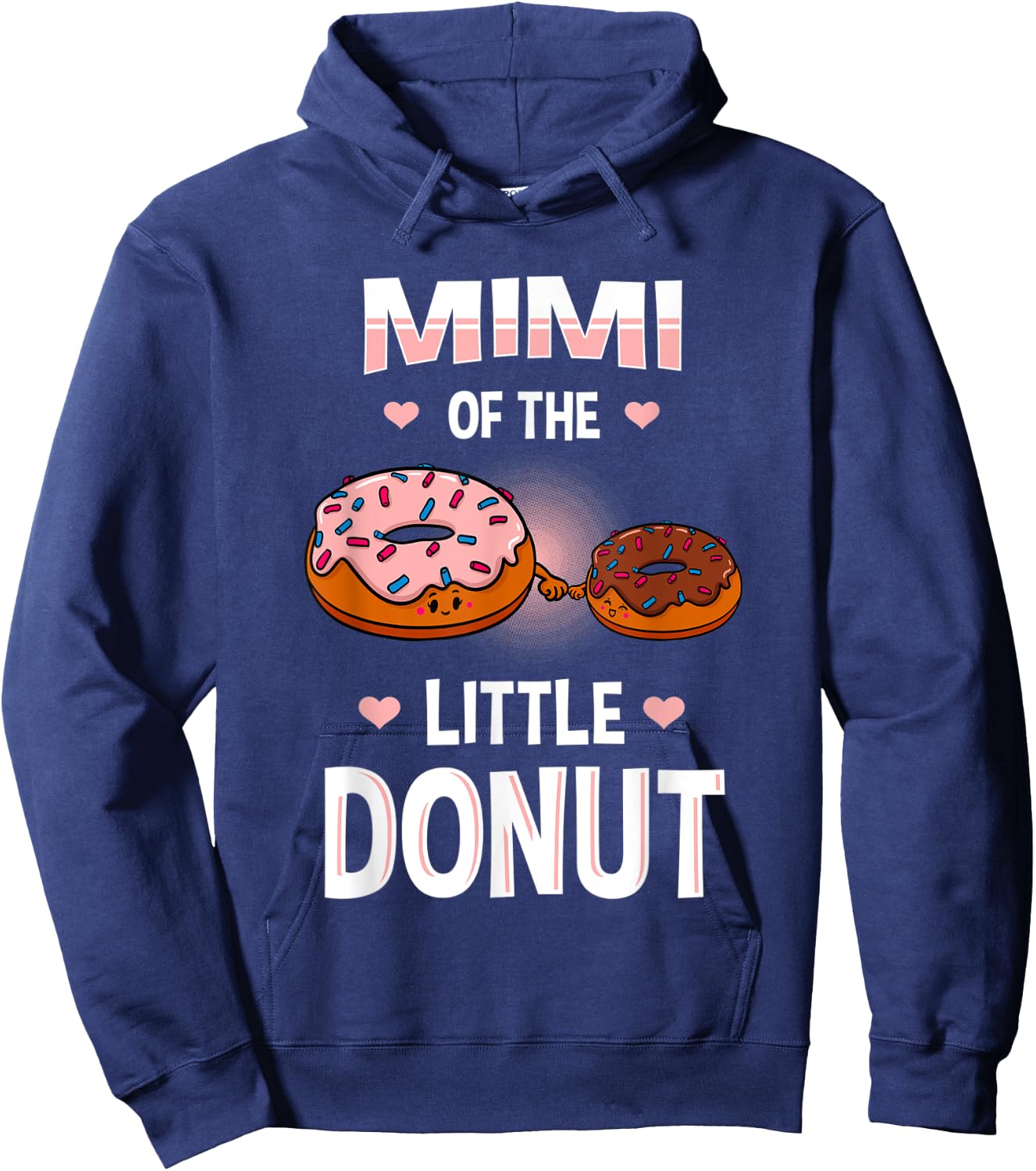 Mimi Of The Little Donut Gender Reveal Announcement Hoodie - Hoodie | Navy