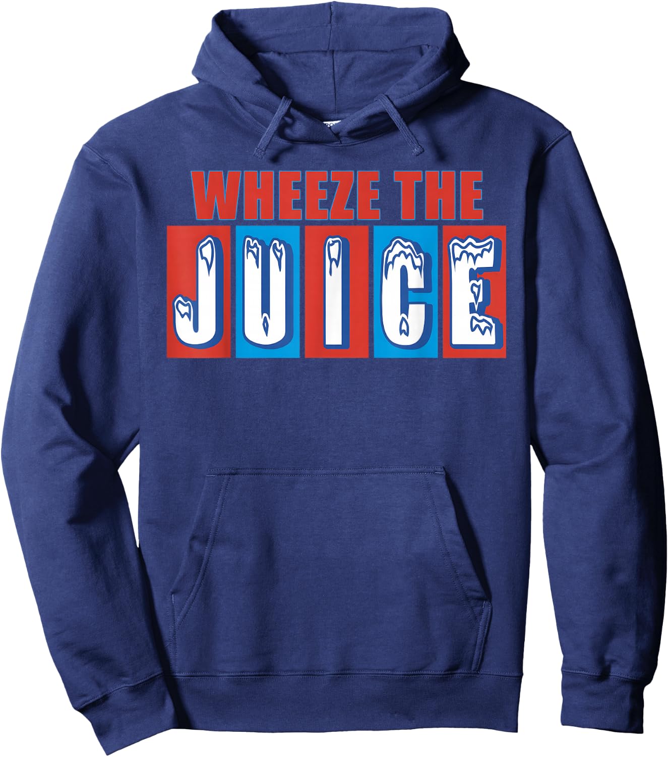 WHEEZE THE JUICE Funny design Hoodie - Hoodie | Navy
