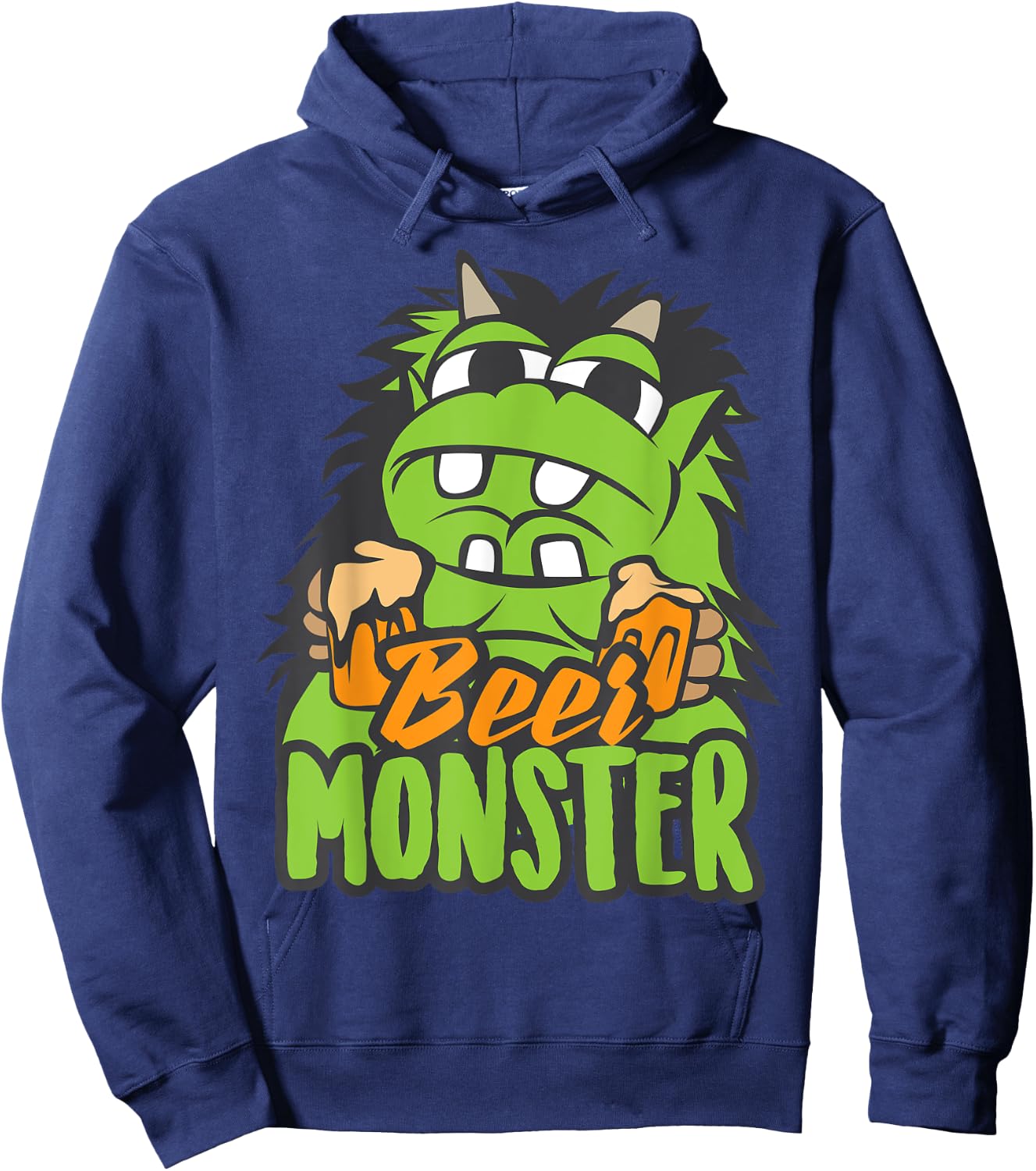 Beer Monster | Cool Total Beer Drinkers Drunk Gift Hoodie - Hoodie | Navy