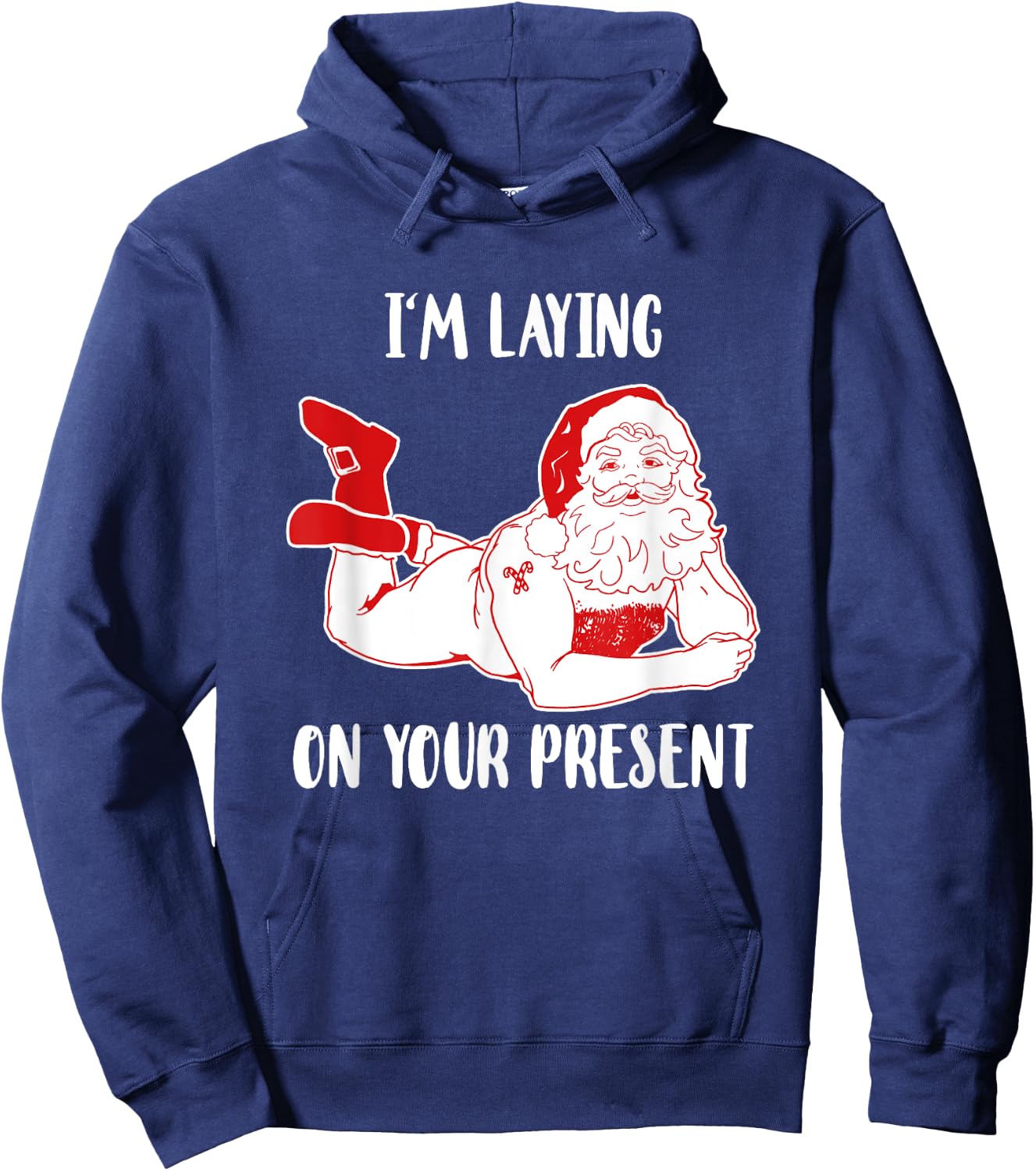Dirty Bad Naughty Santa Funny Adults Husband Christmas Gift Hoodie - Hoodie | Navy