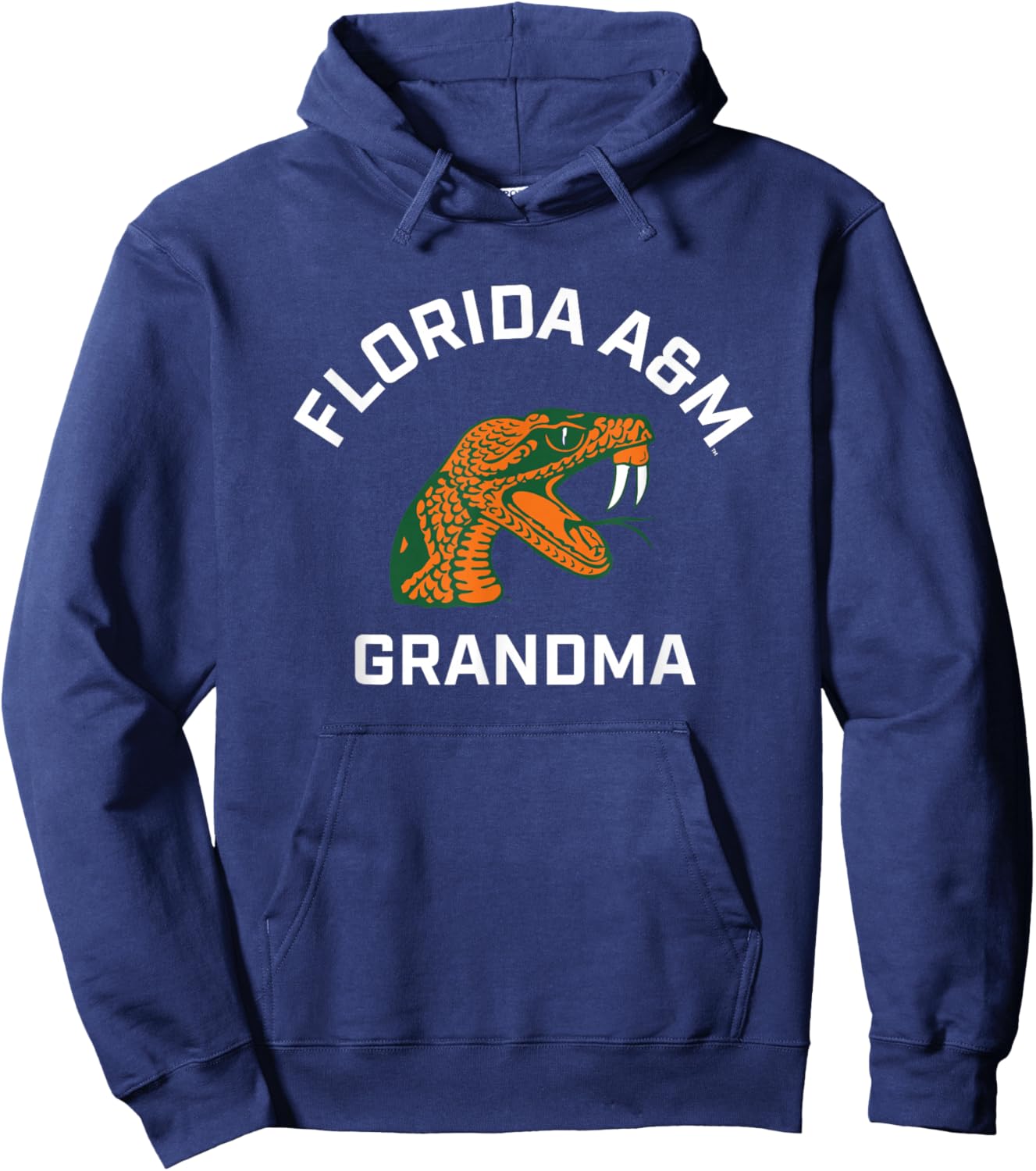 Florida A&M University FAMU Rattlers Arched Grandma Hoodie - Hoodie | Navy