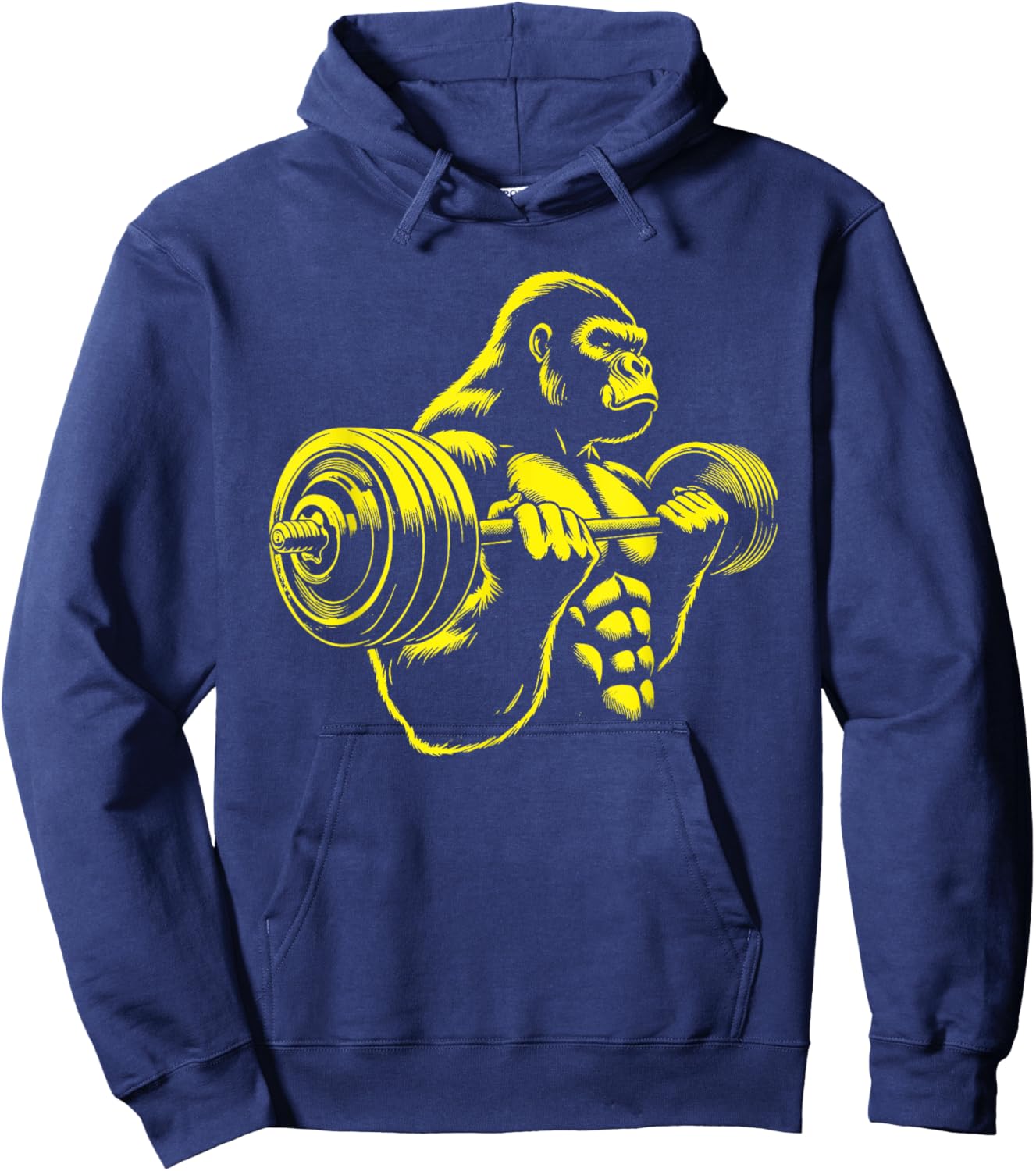 Gorilla Monkey Gym Weight Lifting Bodybuilding Workout Hoodie - Hoodie | Navy