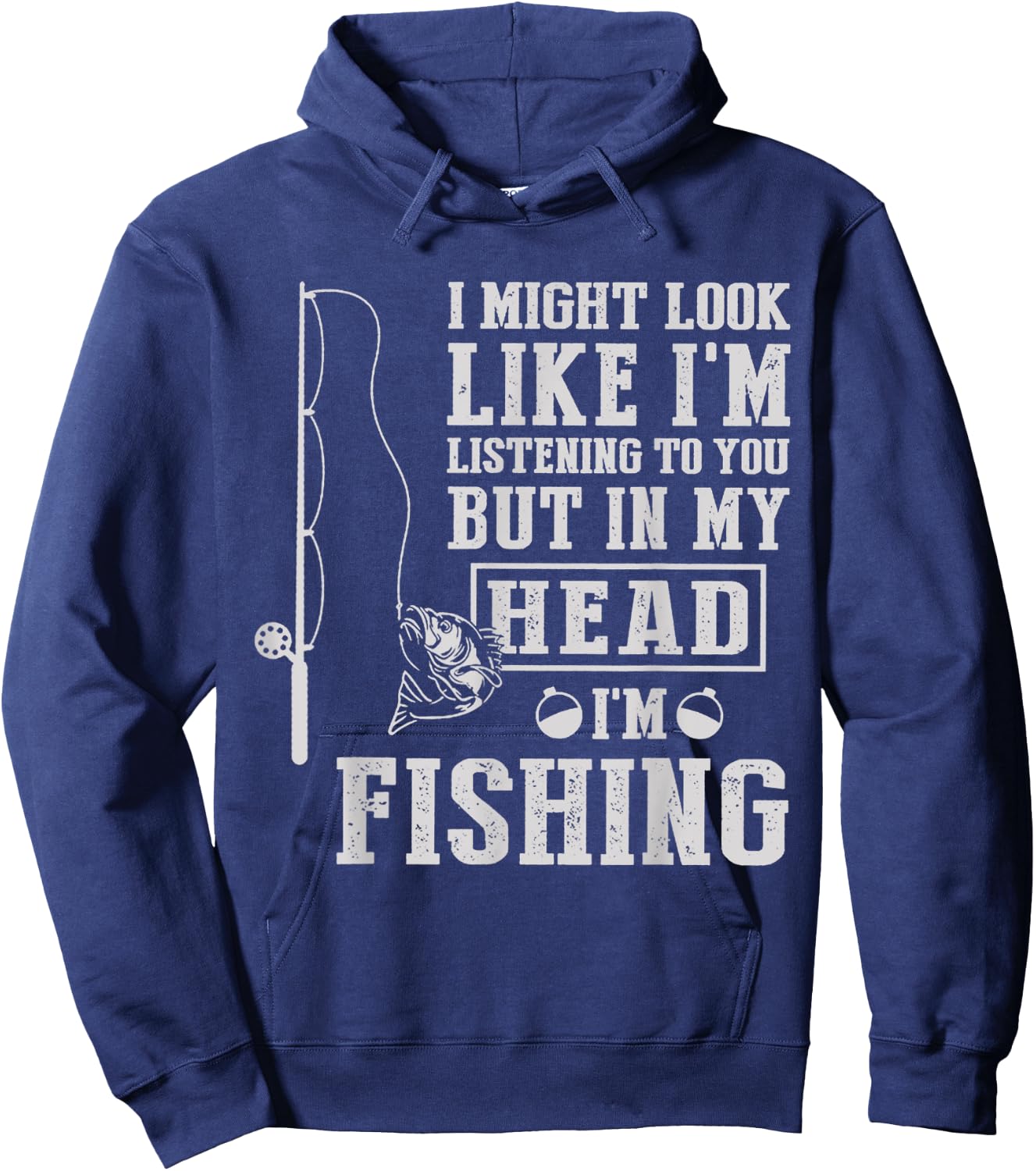 I Might Look Like I'm Listening To You But In My Head I'm Hoodie - Hoodie | Navy