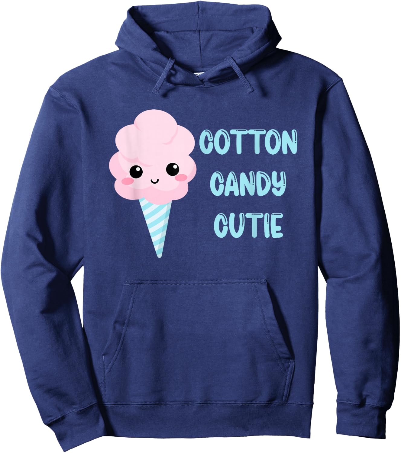 Cotton Candy Cutie Cute Kawaii Candy Floss Hoodie - Hoodie | Navy