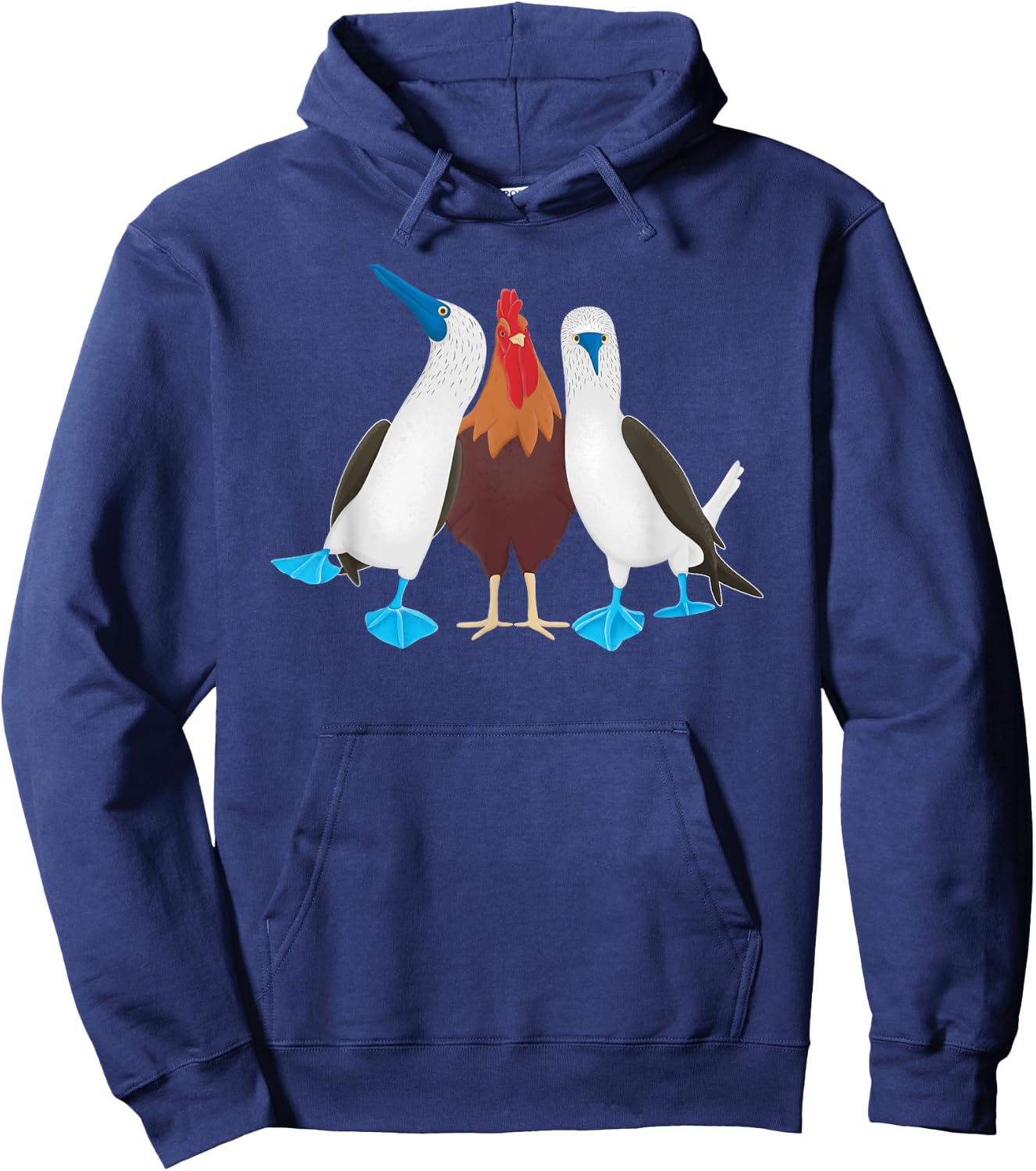Pair of Boobies with a Cock Between Them, Funny Joke Hoodie - Hoodie | Navy