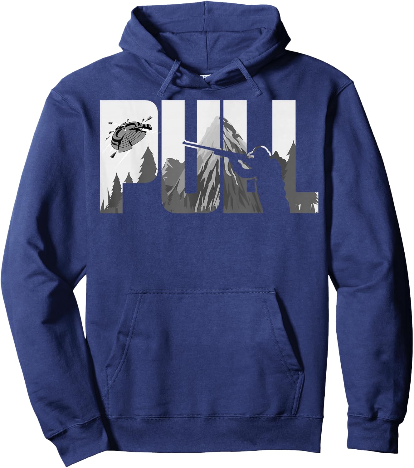 Pull Clay Shooting Cute Pigeon Shooters Players Funny Gift Hoodie - Hoodie | Navy
