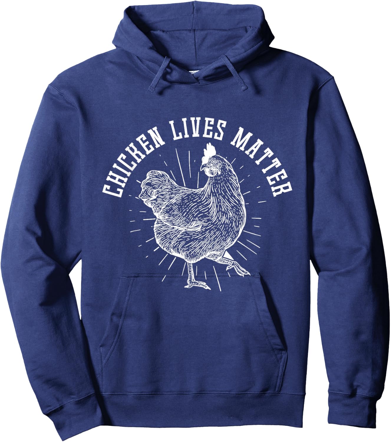 Chicken Lives Matter Chicken Hoodie - Hoodie | Navy