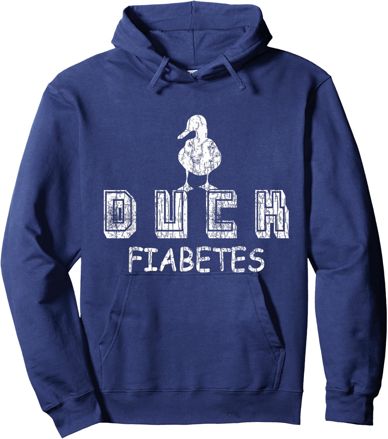 Duck Fiabetes Funny Diabetes Diabetic Graphic Hoodie - Hoodie | Navy