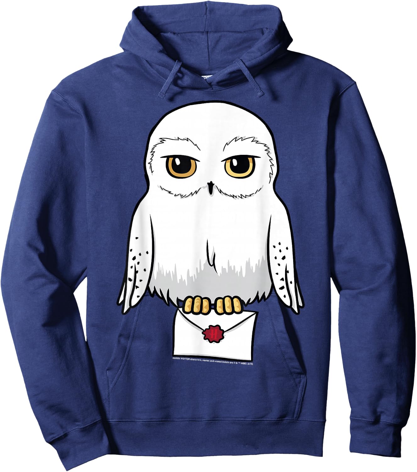 Harry Potter Hedwig Cute Cartoon Portrait Small Hoodie - Hoodie | Navy