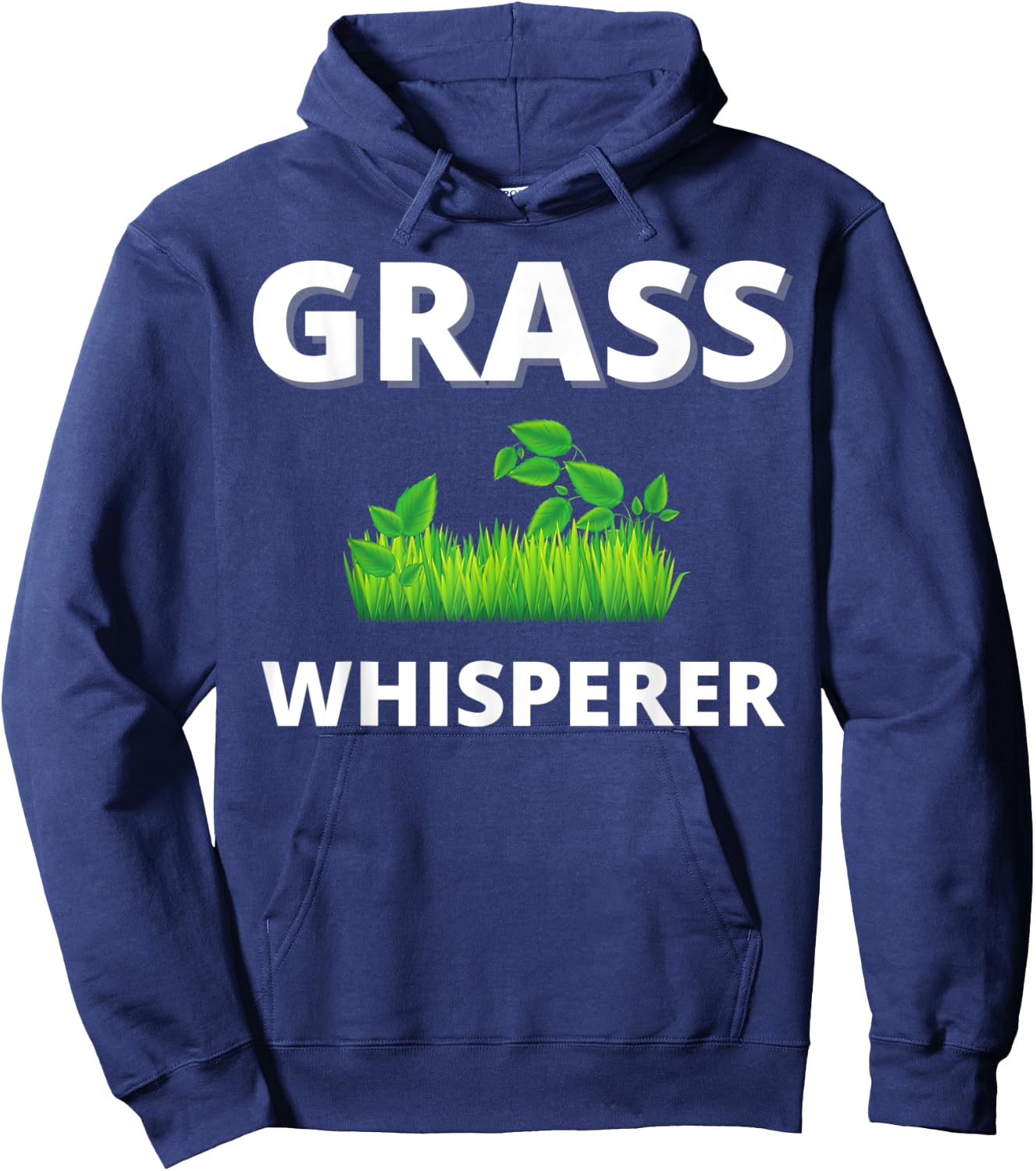 Grass Whisperer Gardener Landscaper Mowing Lawn gift Hoodie - Hoodie | Navy