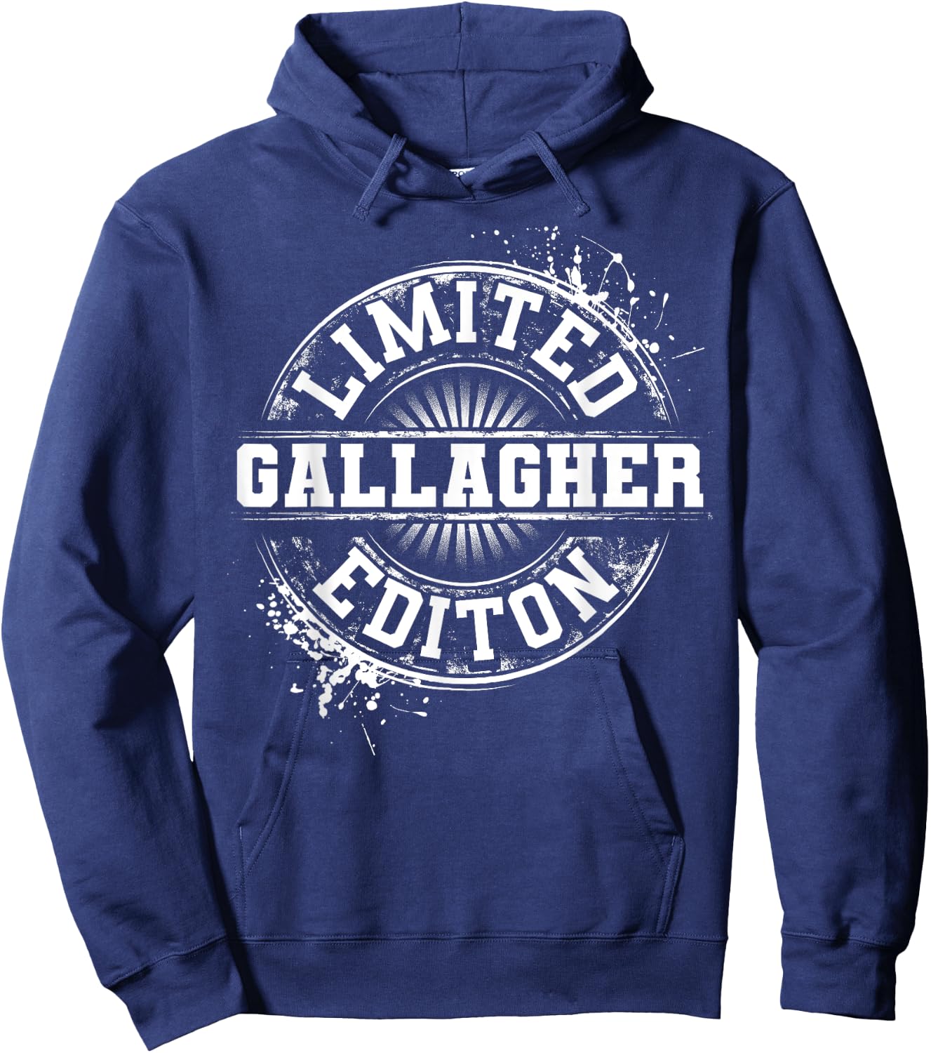 GALLAGHER Funny Surname Family Tree Birthday Reunion Gift Hoodie - Hoodie | Navy