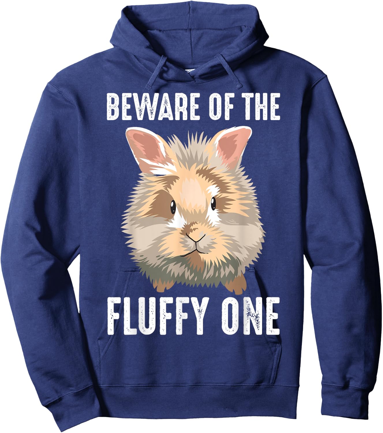 Funny Fluffy One Gift Lionhead Bunny Rabbit Lover Men Women Hoodie - Hoodie | Navy