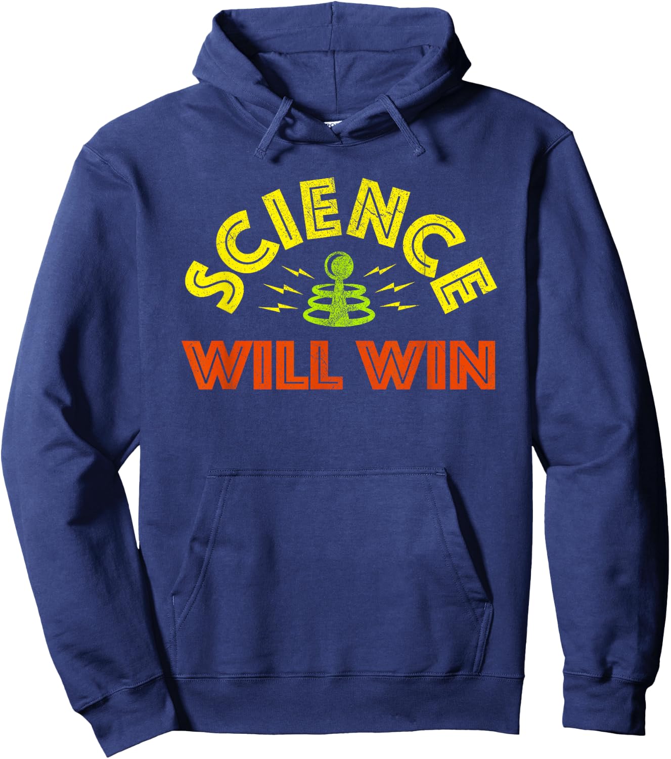 Science Will Win - Facts Over Fear Trust Science Knowledge Hoodie - Hoodie | Navy