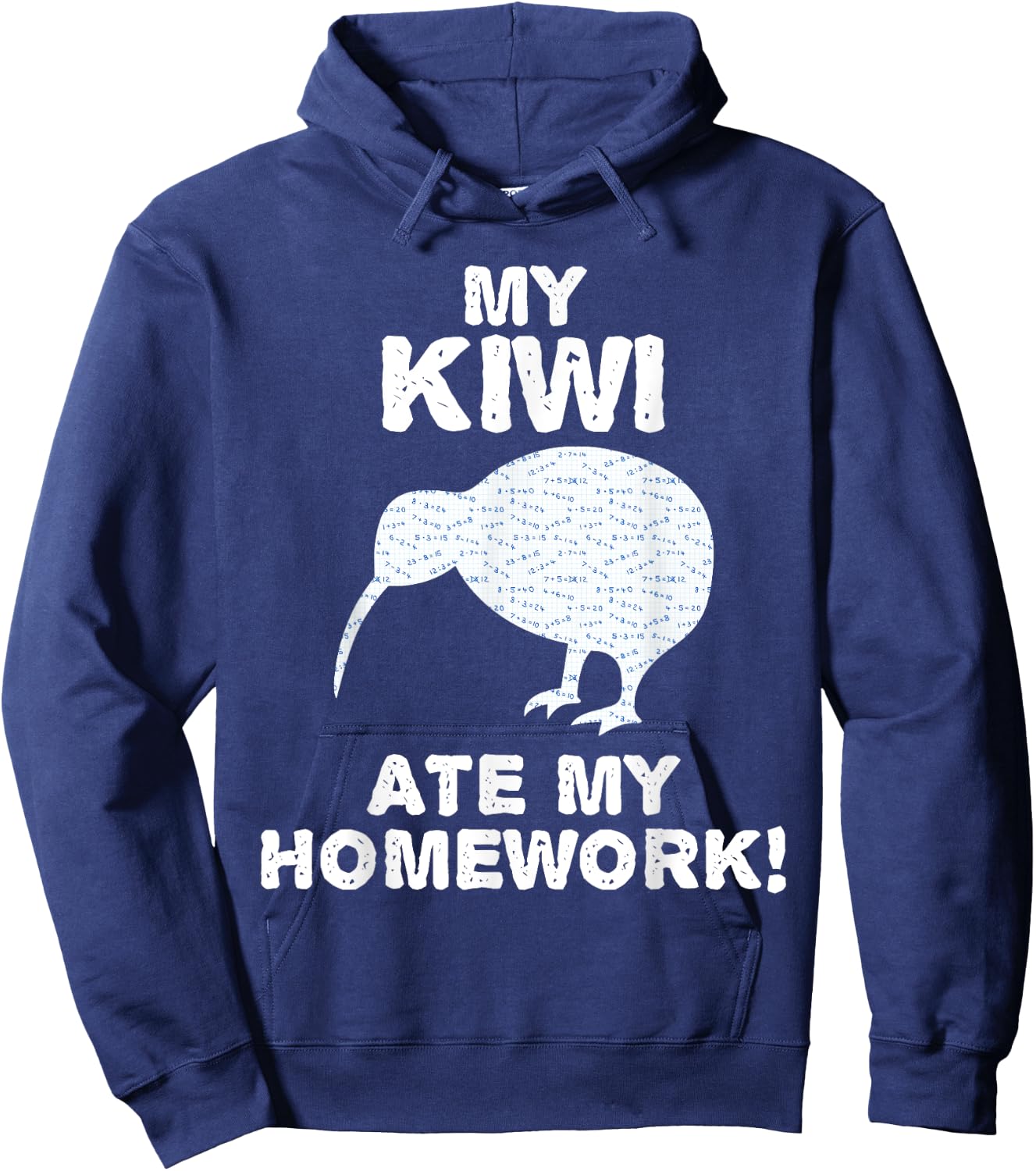 My Kiwi Ate My Homework Bird Animal Back To School Kid Hoodie - Hoodie | Navy