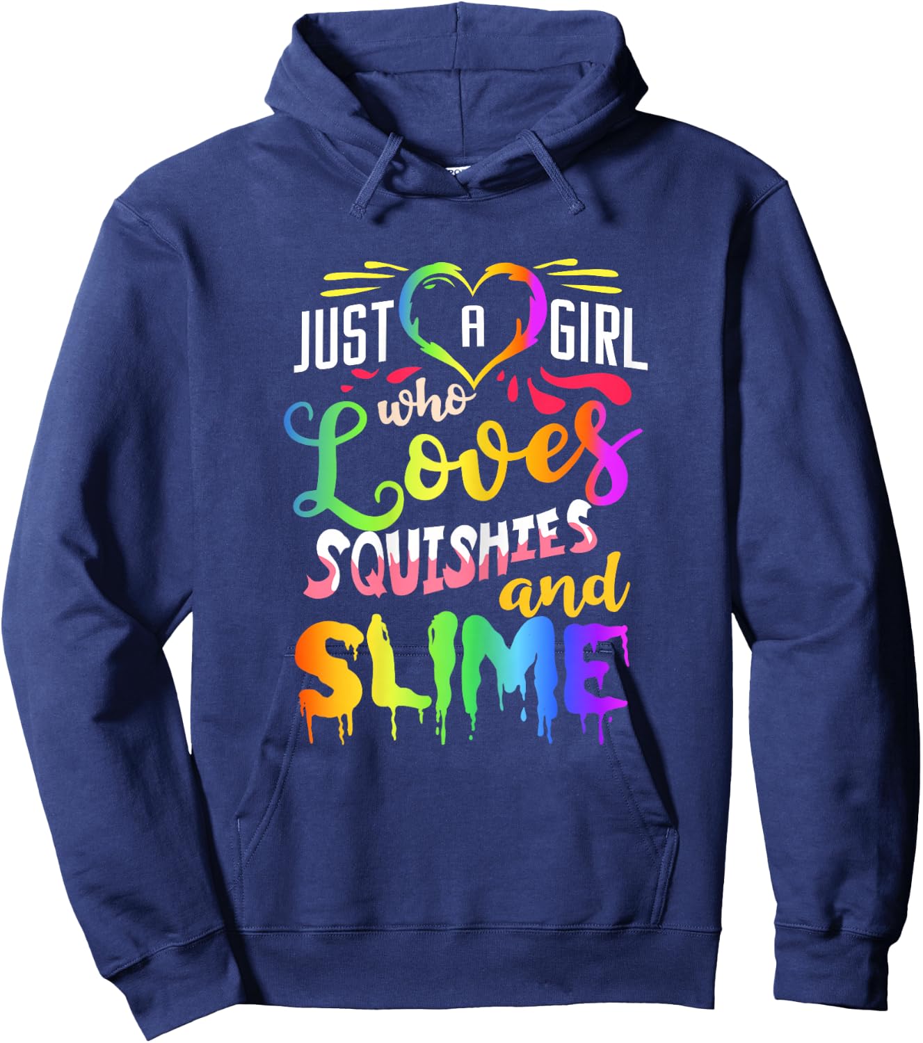 Squishies And Slime Girls Kids Slimeatory Hoodie - Hoodie | Navy