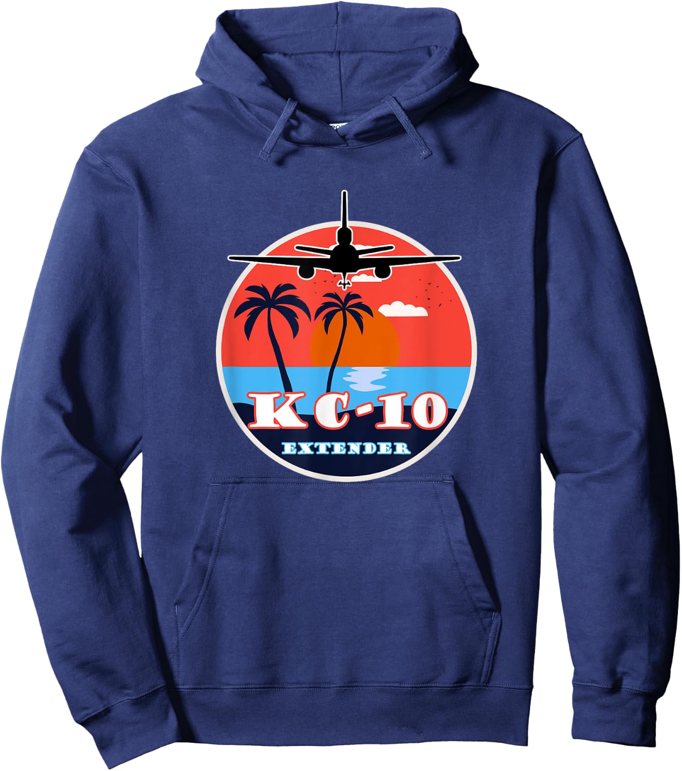 KC-10 Extender Vintage Sunset Hoodie - Hoodie | Navy