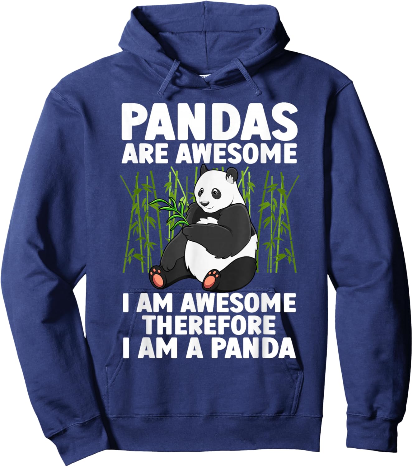 Funny Panda Art Women Giant Panda Bear Panda Lovers Hoodie - Hoodie | Navy