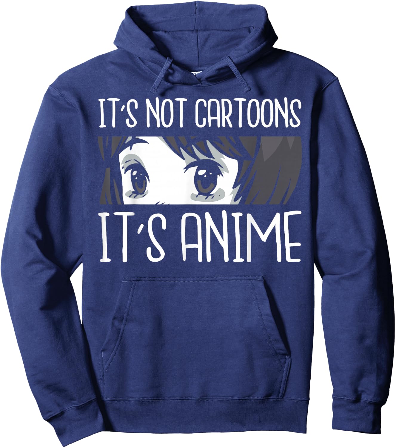 Anime Shirts Women, It's Not Cartoons It's Anime Hoodie - Hoodie | Navy