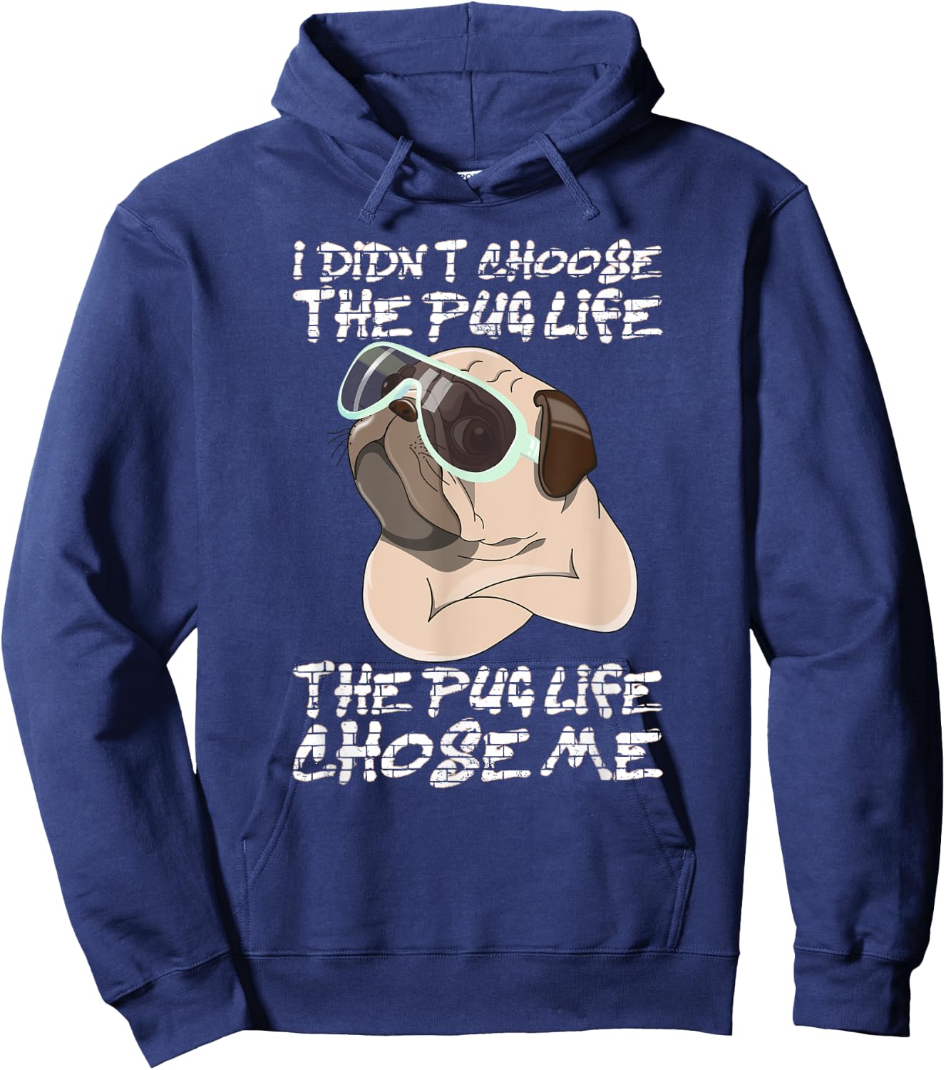I didn't choose the life it chose me Hoodie - Hoodie | Navy