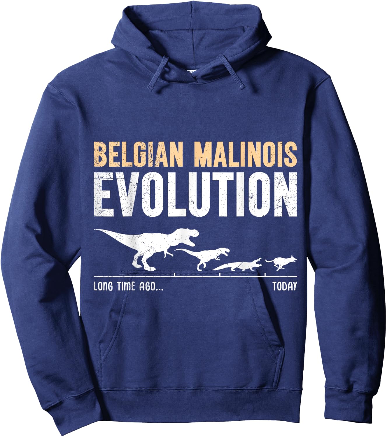 BELGIAN MALINOIS EVOLUTION Dog Owner Funny Malinois Women Hoodie - Hoodie | Navy