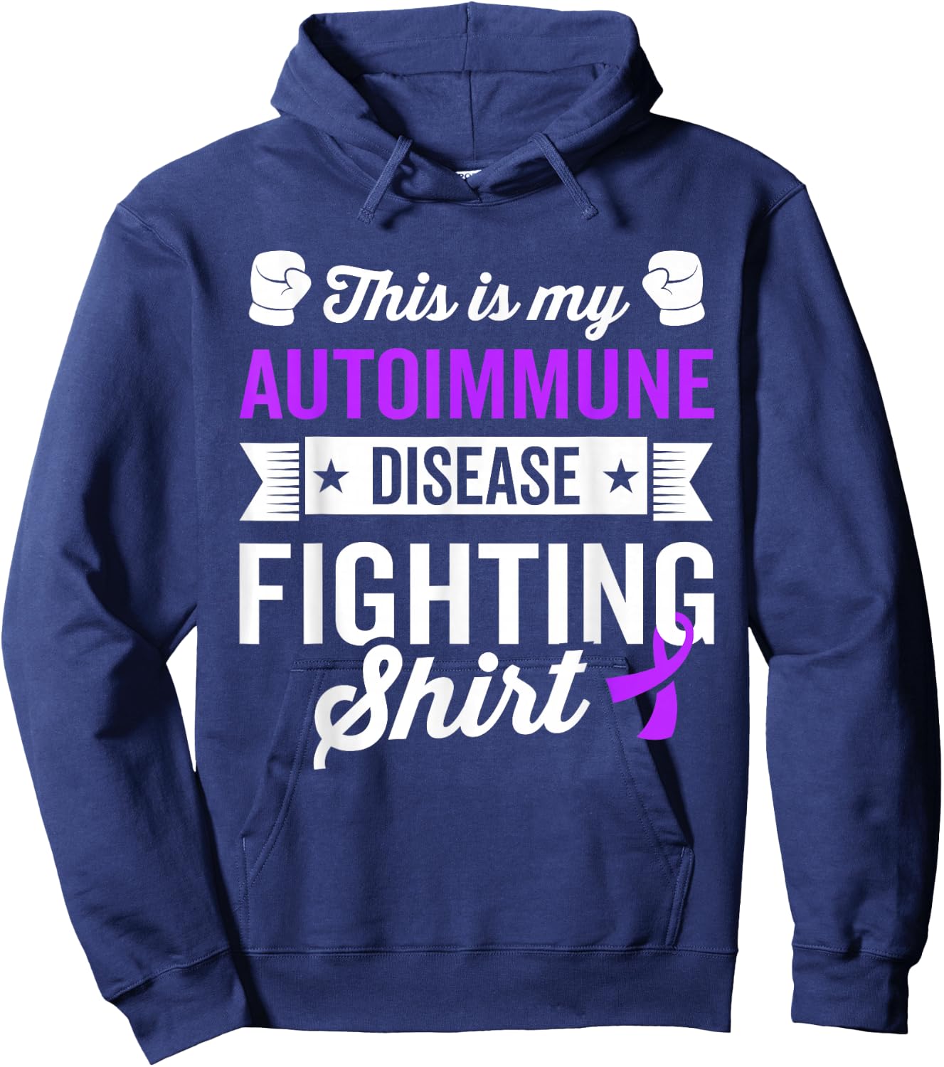 Autoimmune Disease Warrior Survivor Awareness Recovery Gitf Hoodie - Hoodie | Navy