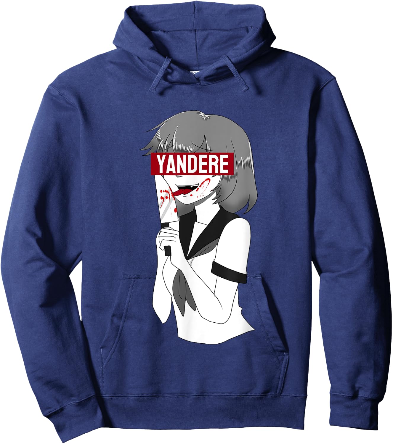 Yandere Anime Girl I Japanese Anime Manga Hoodie - Hoodie | Navy