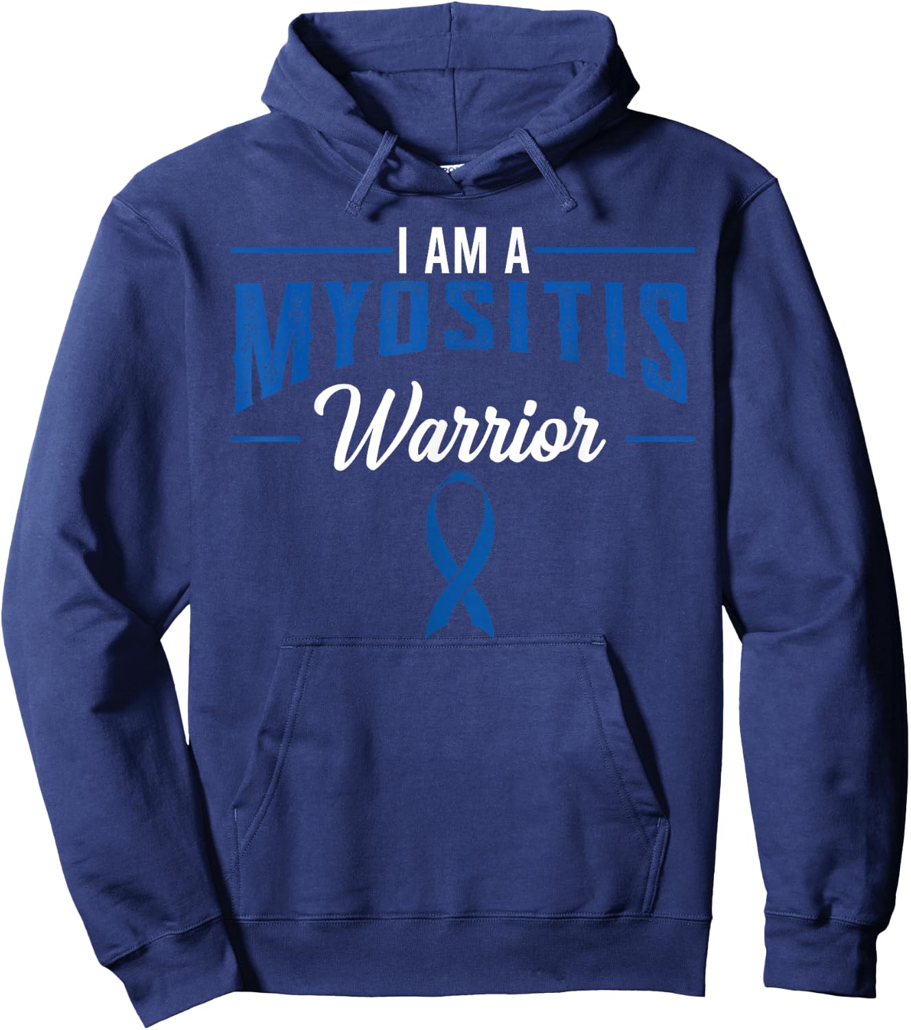 Myositis Inflammatory Myopathies Muscles Pyomyositis Warrior Hoodie - Hoodie | Navy