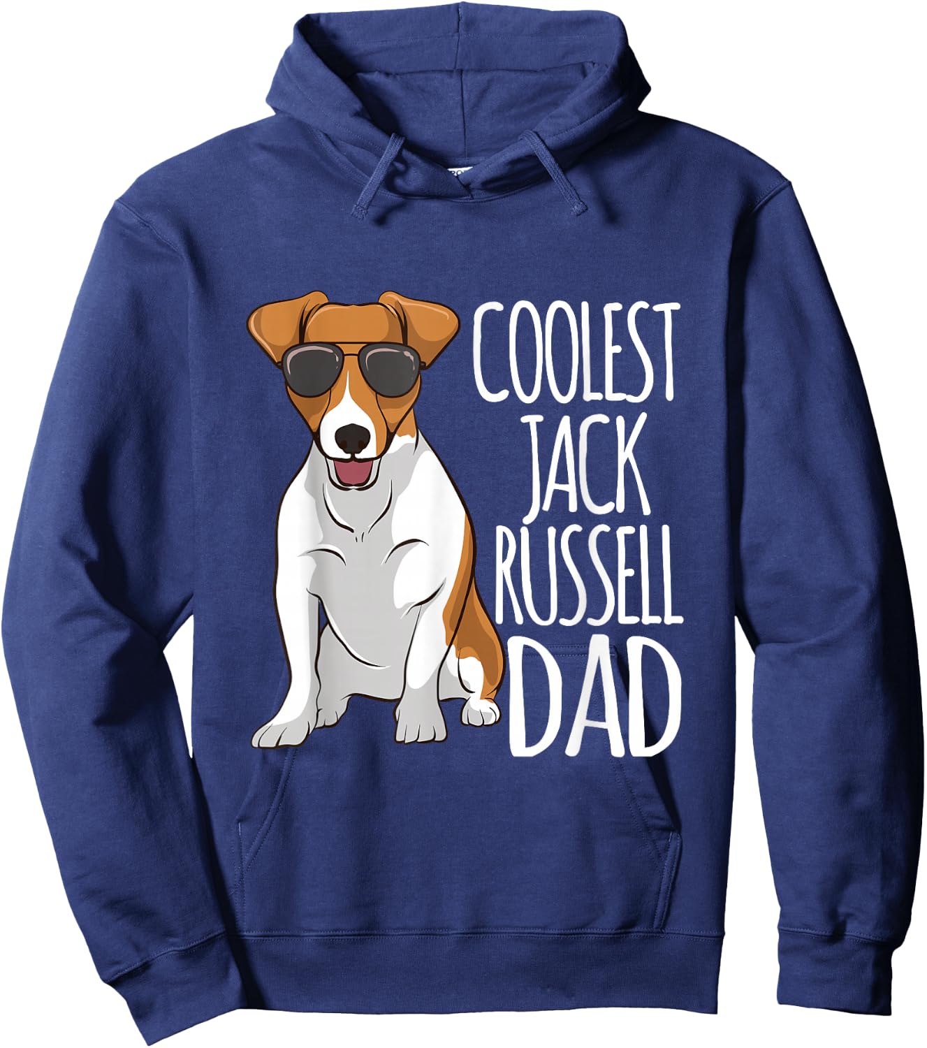 Coolest Jack Russel Dad Jack Russell Terrier Father Dog Hoodie - Hoodie | Navy