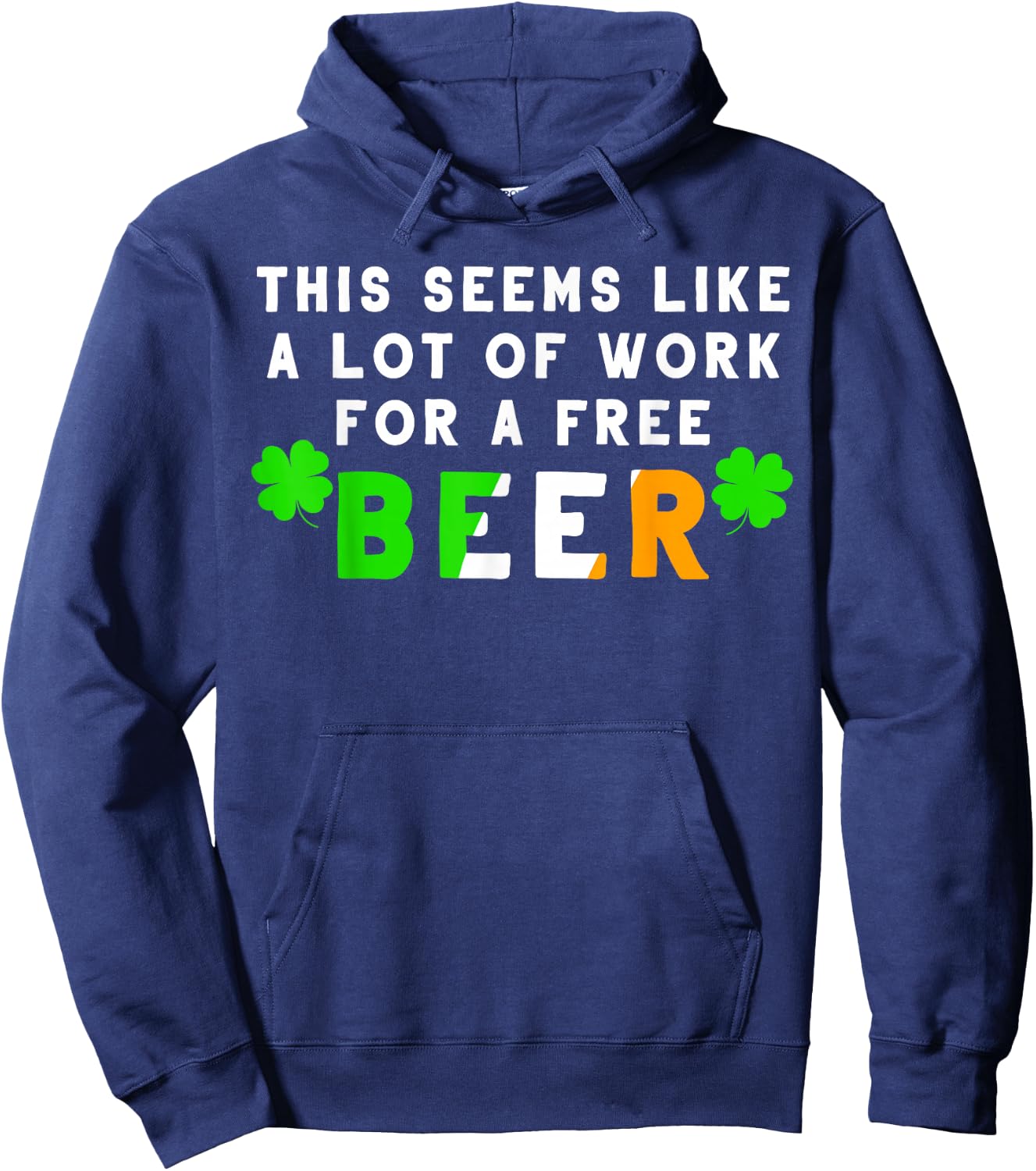 St Patricks Day Running Design Gift Irish Beer Races Hoodie - Hoodie | Navy