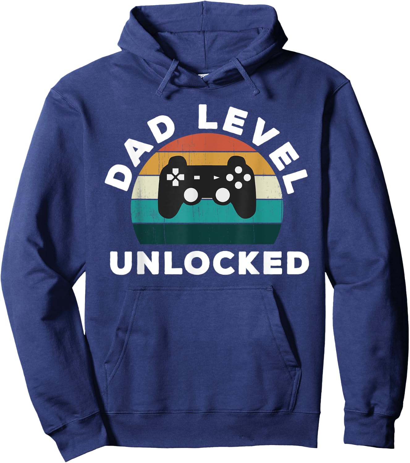 Dad Level Unlocked - Game Lover / Gamer New Father Baby Hoodie - Hoodie | Navy
