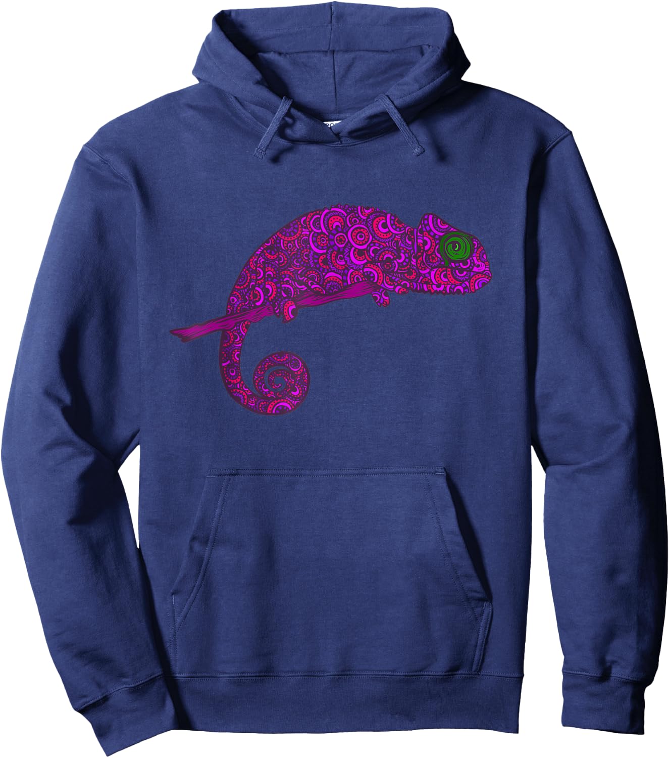 Trendy Abstract Chameleon Tribal - Trendy Tribal Tattoo Art Hoodie - Hoodie | Navy