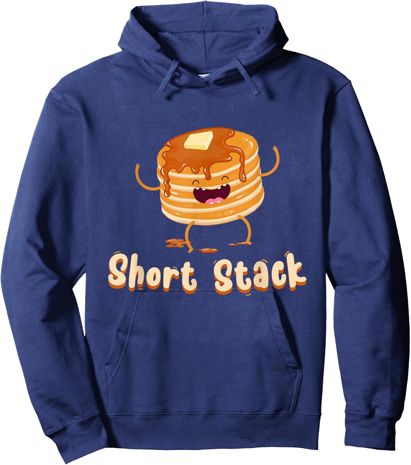 Short Stack of Pancakes Kawaii - Maple Syrup Day Hoodie - Hoodie | Navy