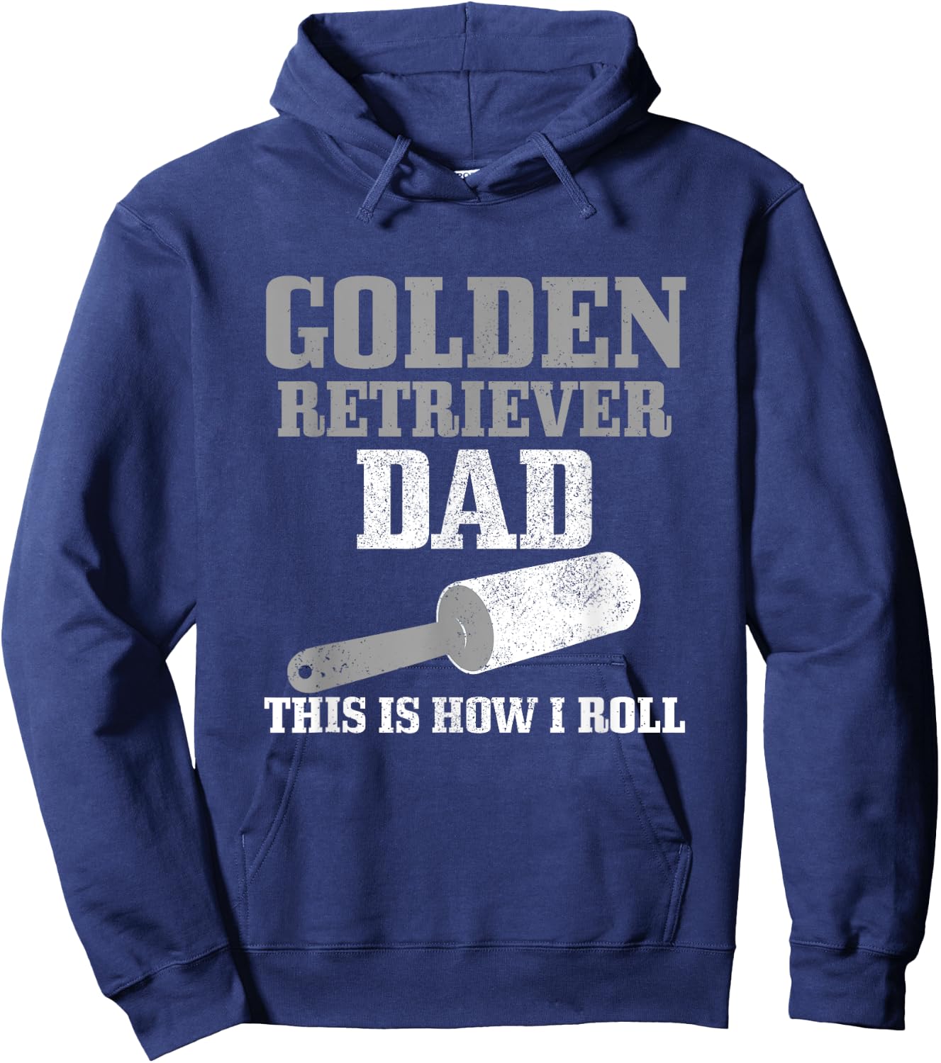 Golden Retriever Dad Dog Hair Funny Golden Retriever Hoodie - Hoodie | Navy