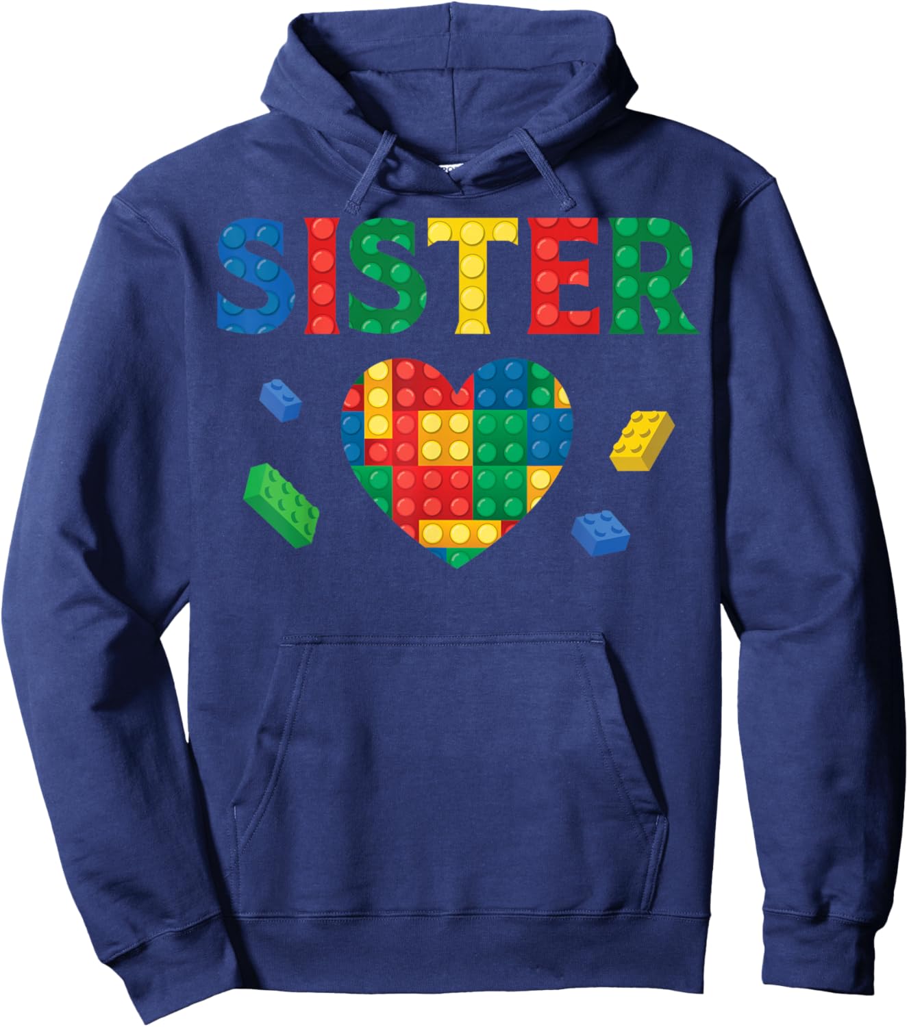 Sister Lover Master Builder Building Blocks Family Matching Hoodie - Hoodie | Navy