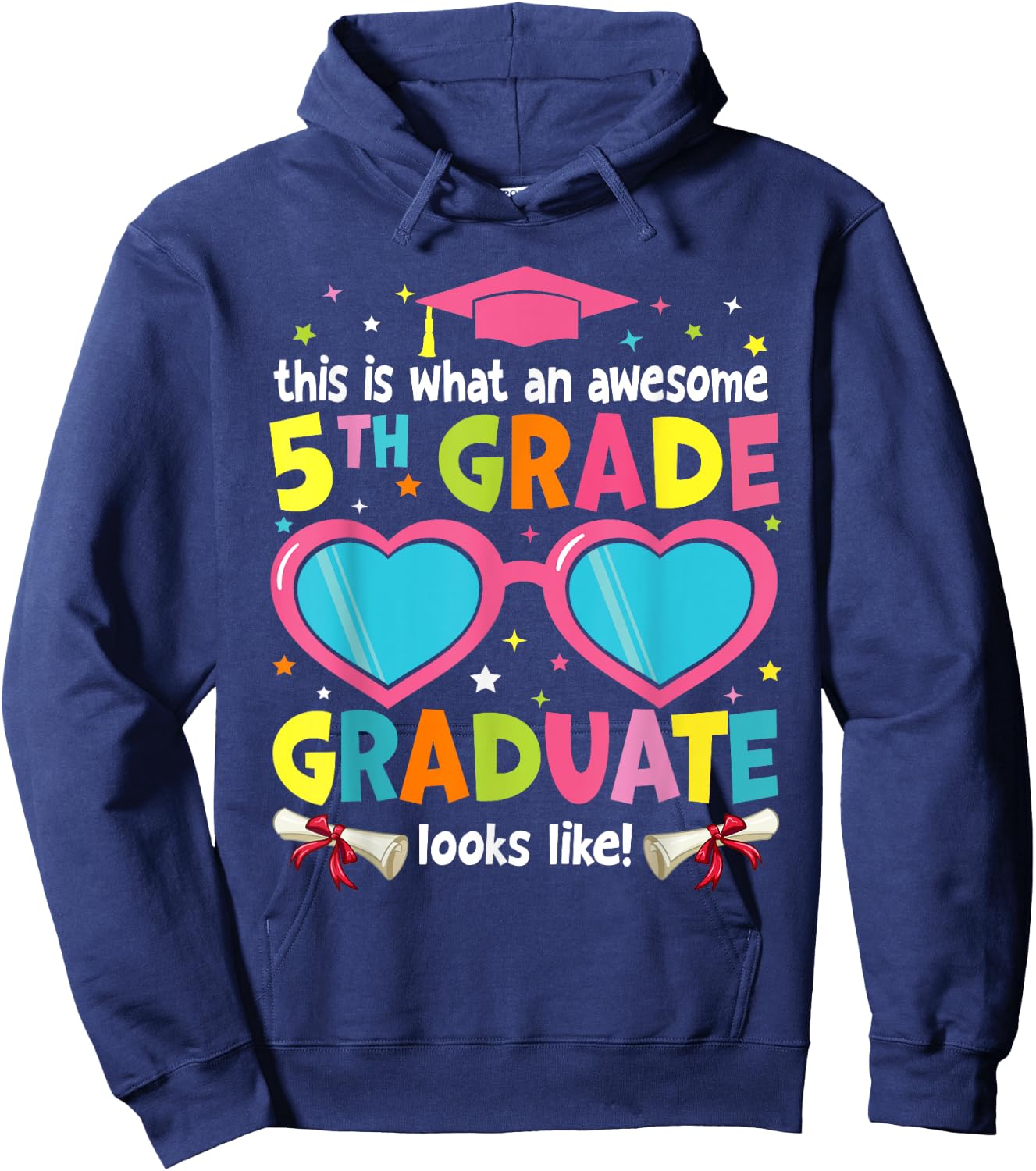 Awesome 5th Grade Graduate Looks Like 5th Grade Graduation Hoodie - Hoodie | Navy