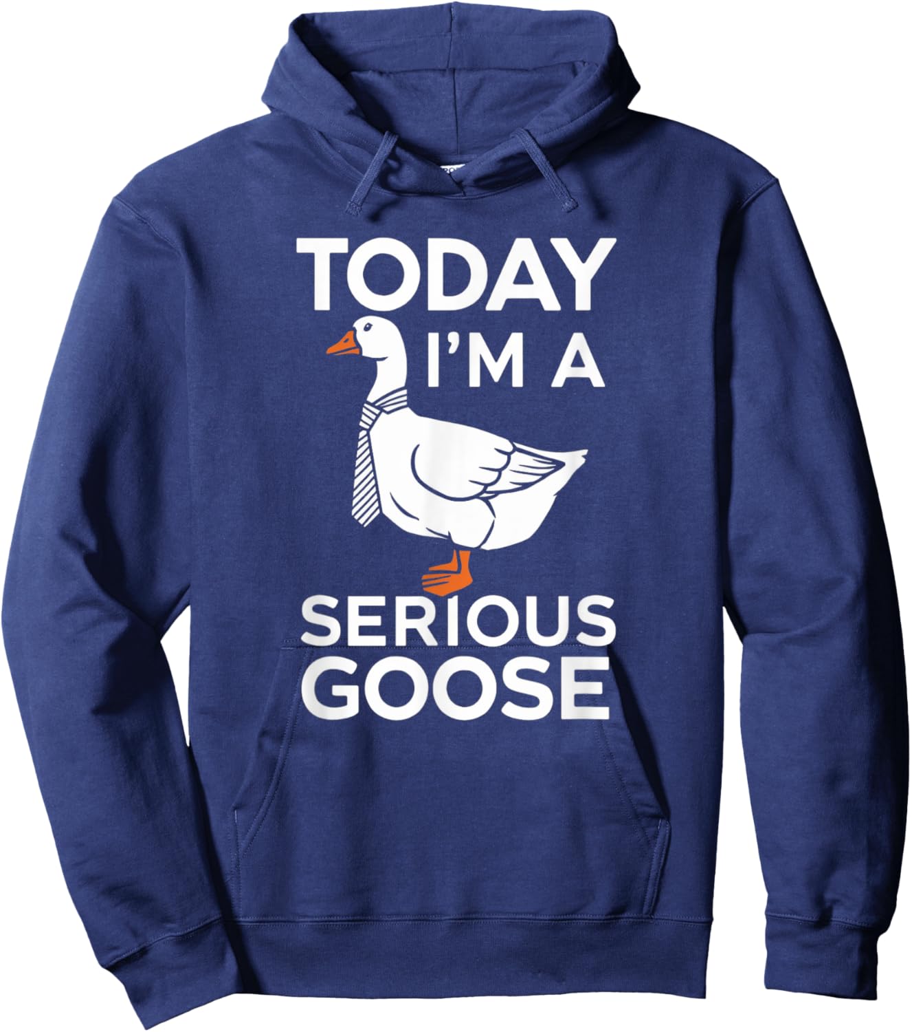 Today I'm a Serious Goose Silly Goose Funny Bird Hoodie - Hoodie | Navy