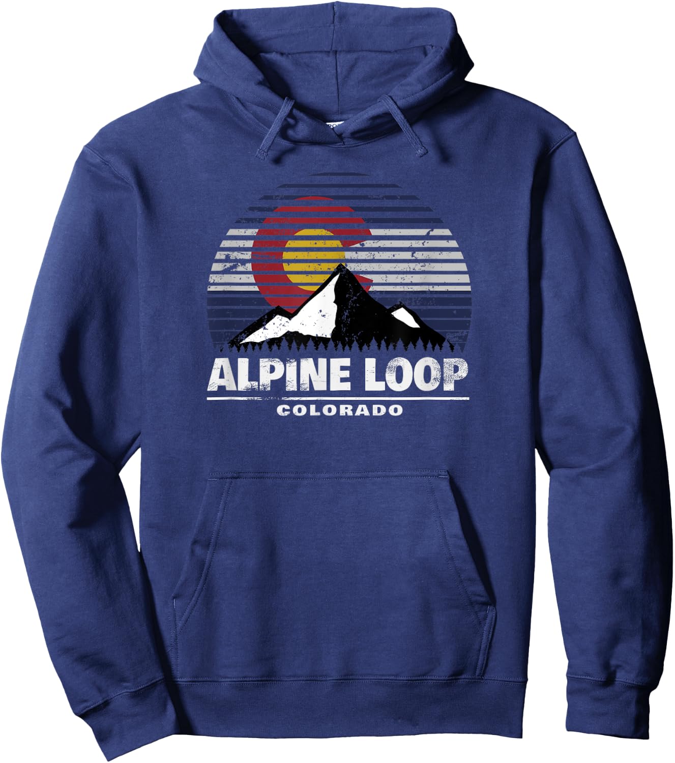 Alpine Loop of Colorado - Rocky Mountain Off Road 4x4 Hoodie - Hoodie | Navy